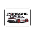 Porsche GT3 RS Desk Mat — White Sports Car Racing Mouse Pad - Etna Gift