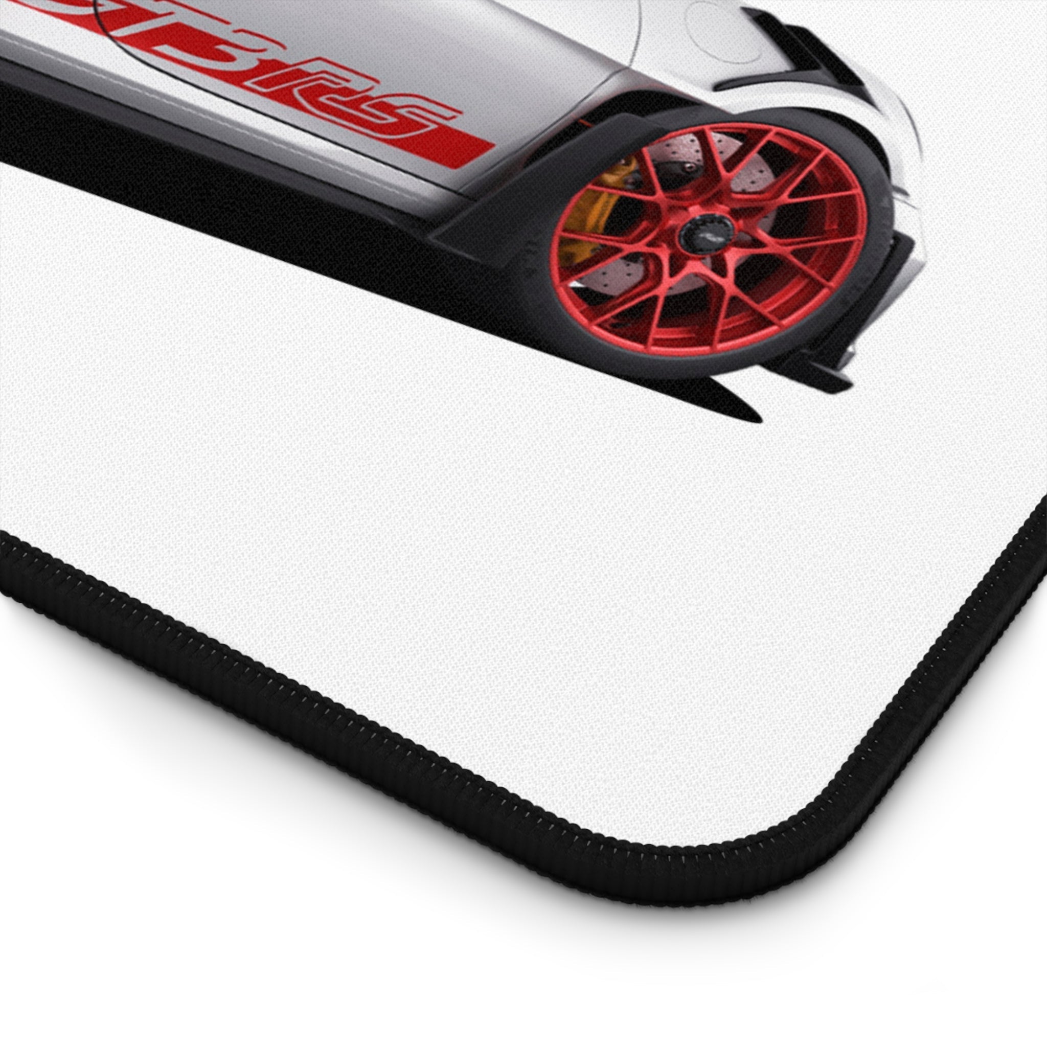 Porsche GT3 RS Desk Mat — White Sports Car Racing Mouse Pad - Etna Gift