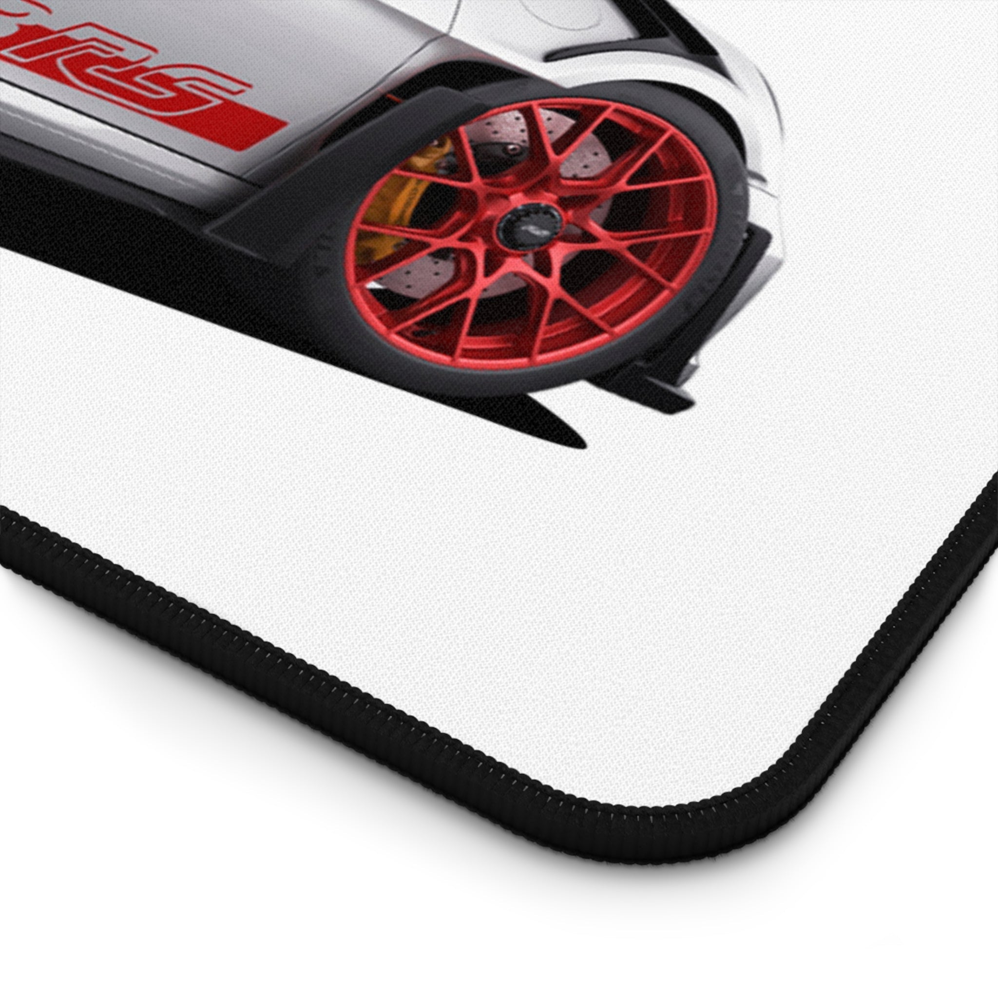Porsche GT3 RS Desk Mat — White Sports Car Racing Mouse Pad - Etna Gift