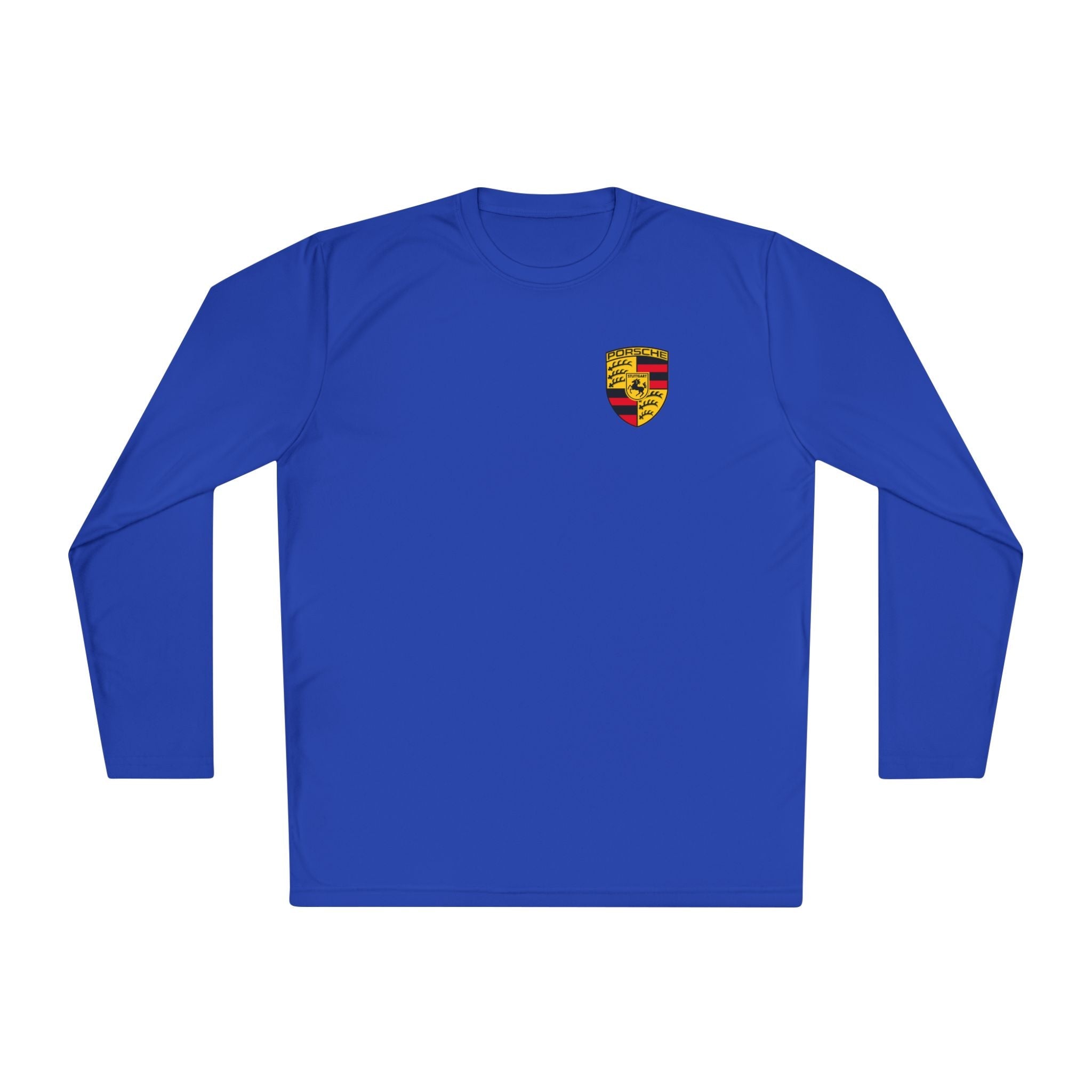 Porsche Racing Graphic Long Sleeve Tee | Sports Car Crest and Rear View Print - Etna Gift