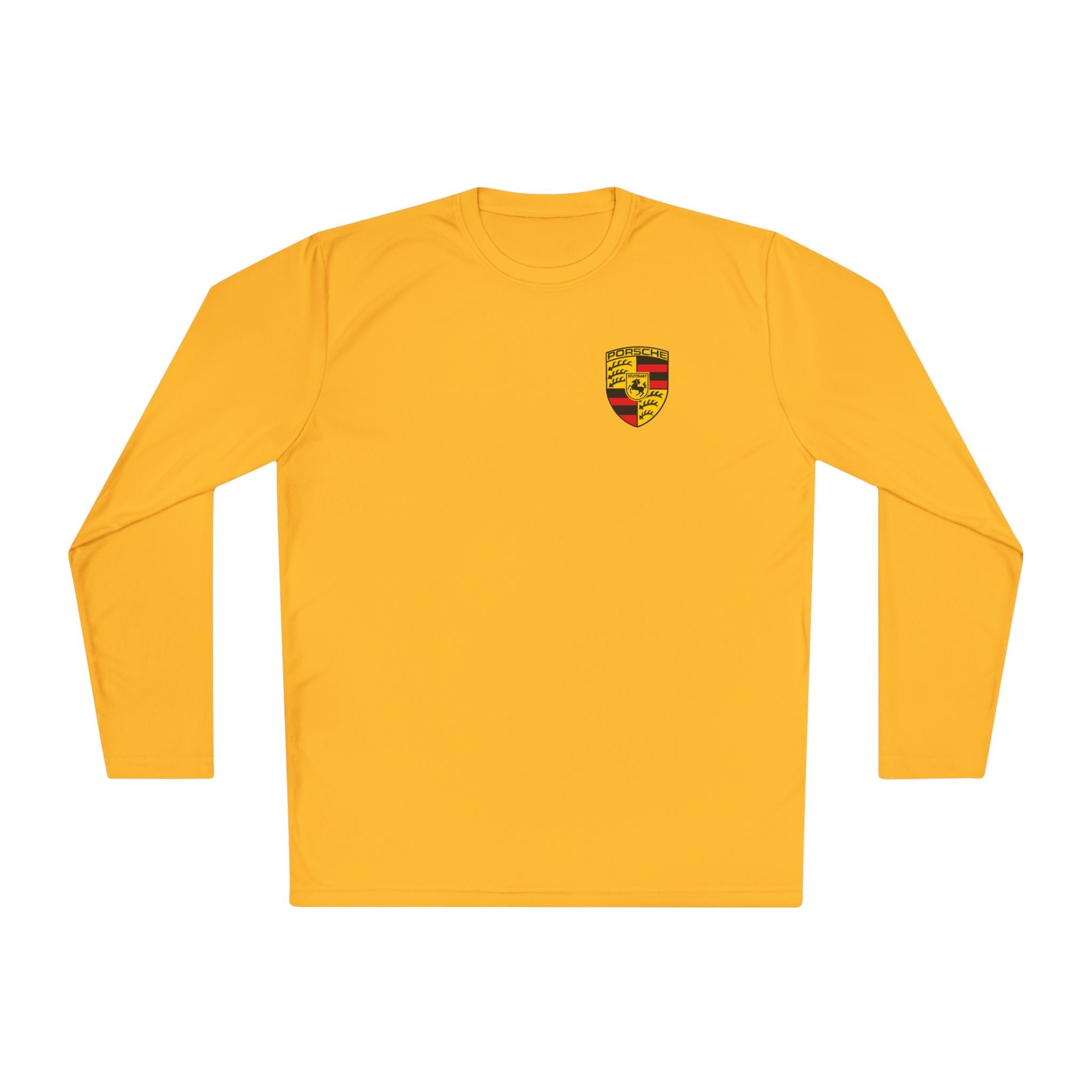 Porsche Racing Graphic Long Sleeve Tee | Sports Car Crest and Rear View Print - Etna Gift
