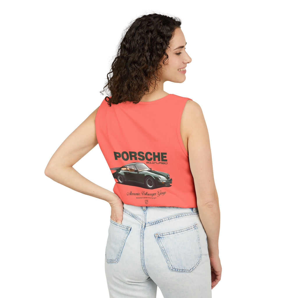 Porsche Vintage 911 Tank Top — Classic Car Graphic Sleeveless Tee - Etna Gift