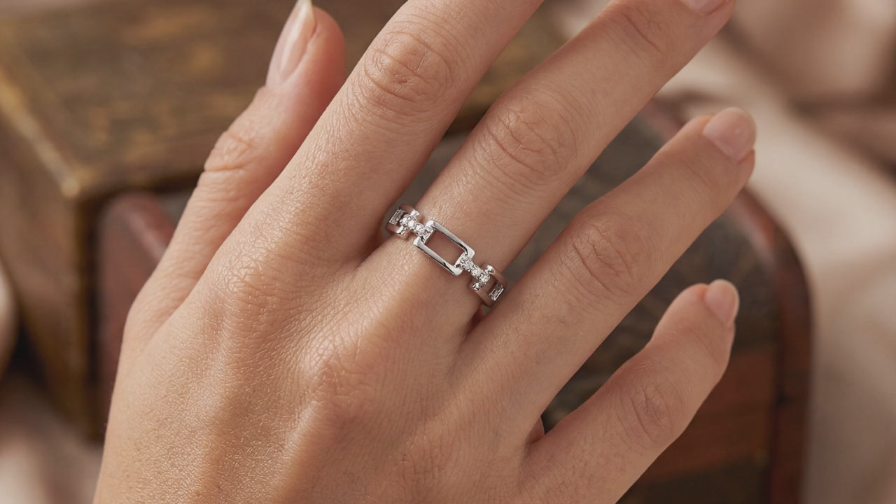 Trendy ring, custom designed 925 sterling silver women's ring.6456678768