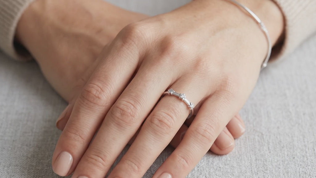Star Ring, 925 Sterling Silver Women's Ring675676