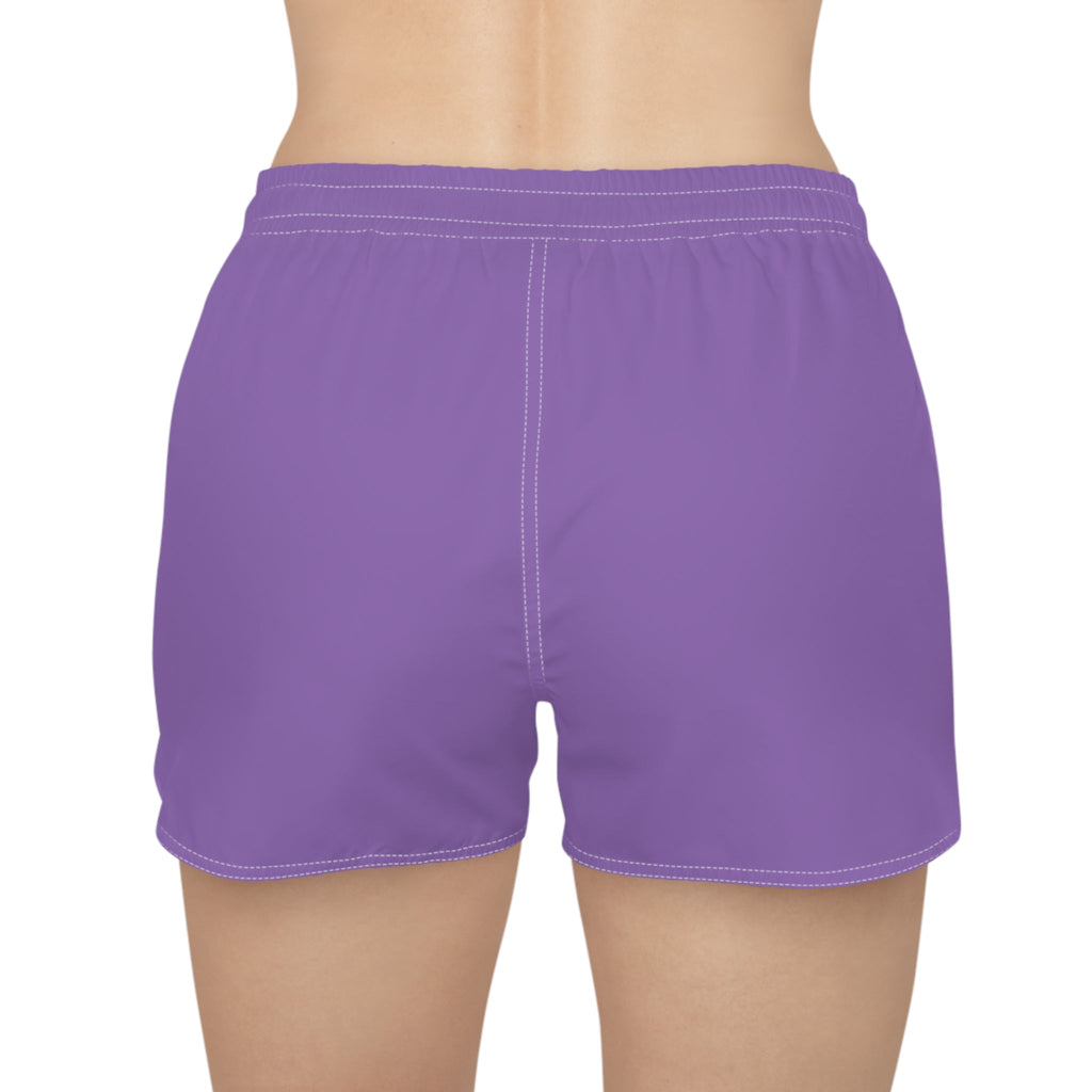 Purple Women's Casual Shorts with Black NY Monogram — Athletic Lounge & Sleepwear - Etna Gift