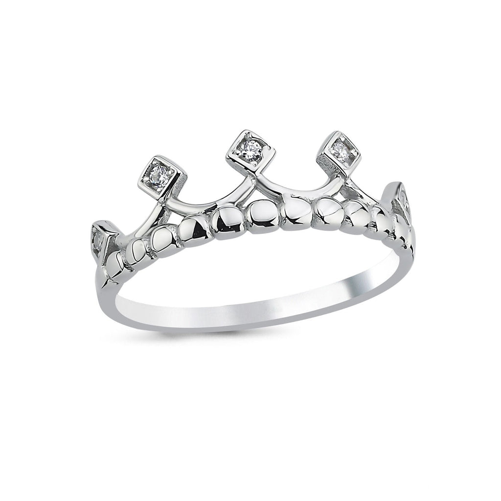 Queen's Crown Design Ring – 925 Sterling Silver Women's Ring - Etna Gift