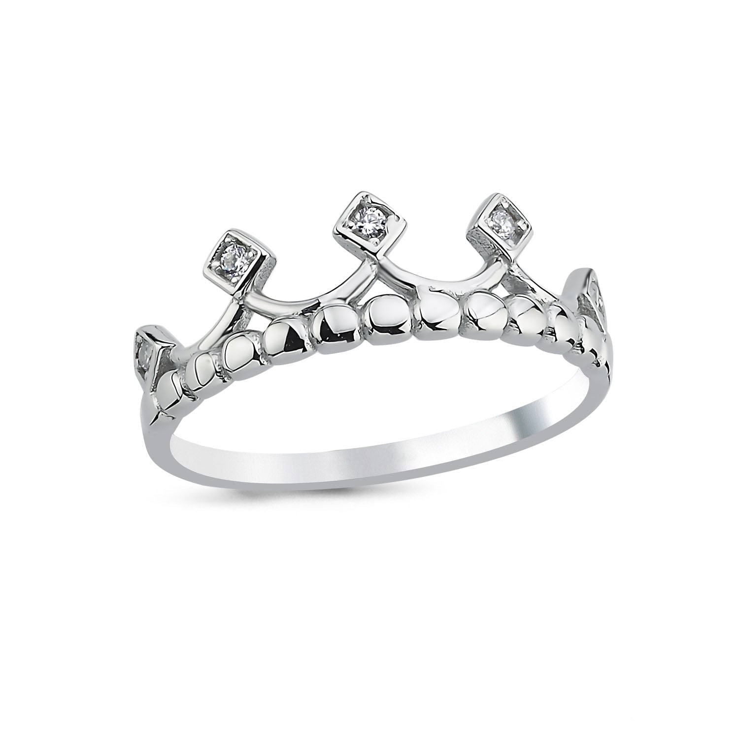 Queen's Crown Design Ring – 925 Sterling Silver Women's Ring - Etna Gift
