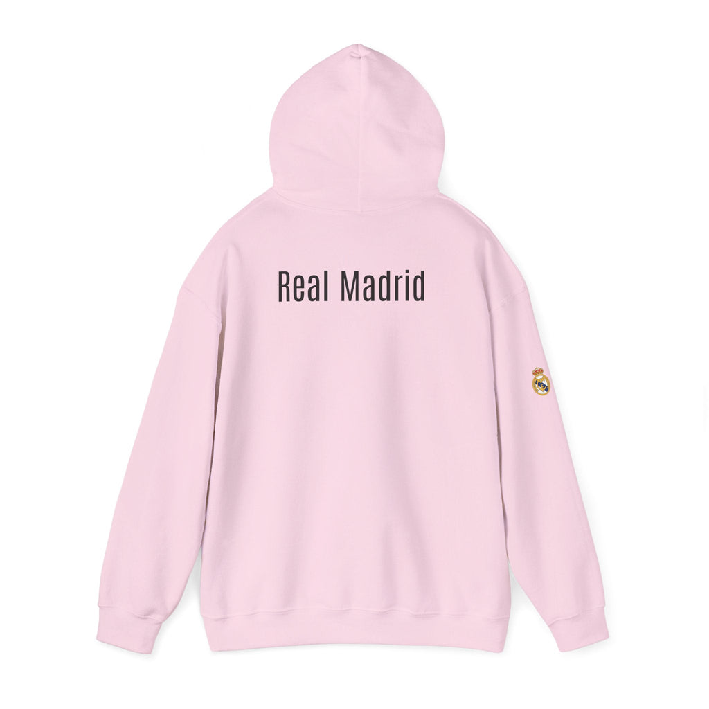 Real Madrid Crest Hoodie Minimal White Soccer Pullover - Etna Gift