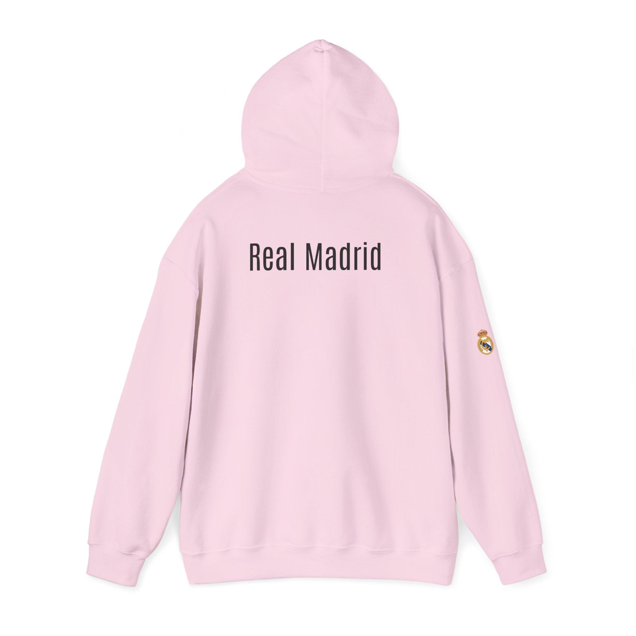 Real Madrid Crest Hoodie Minimal White Soccer Pullover - Etna Gift