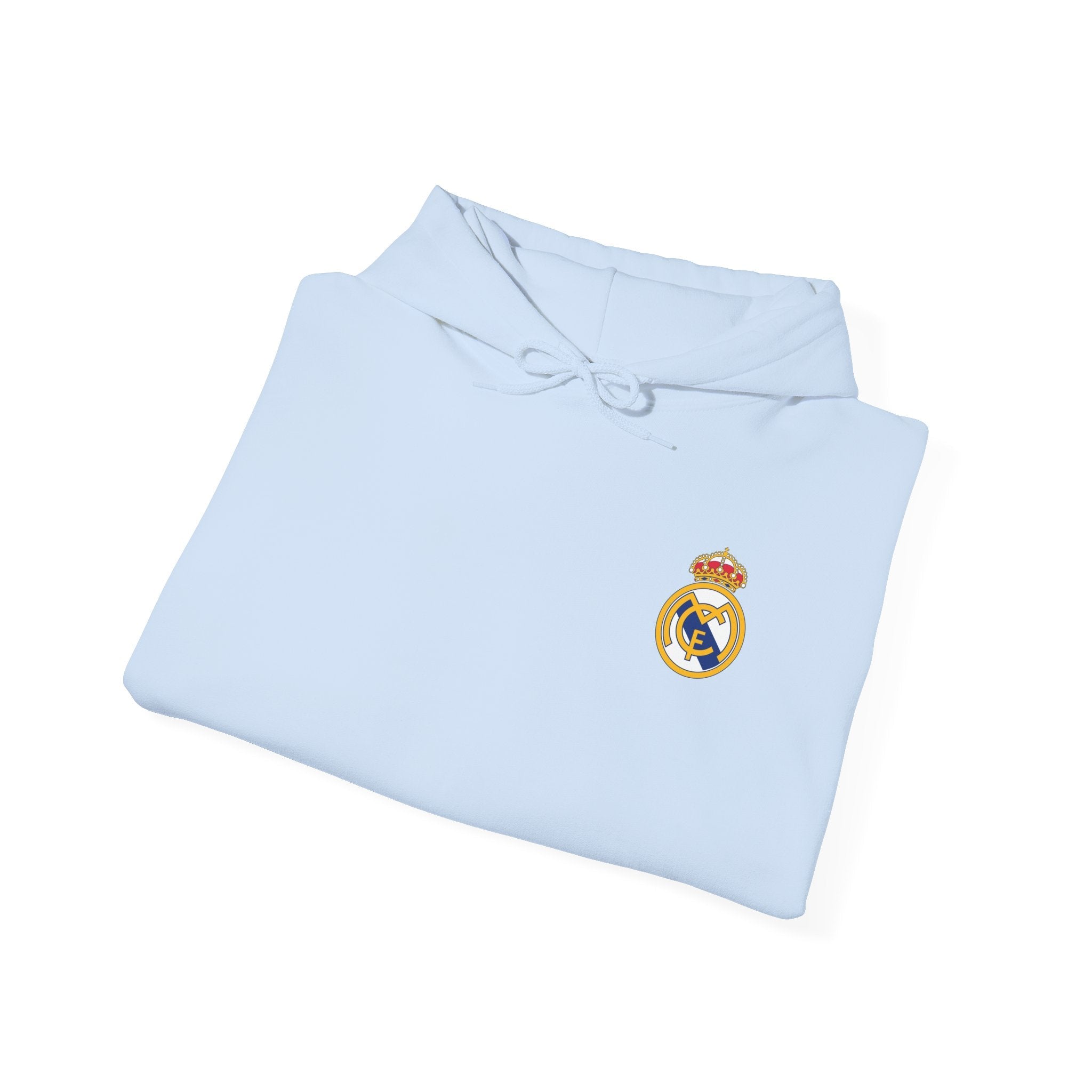 Real Madrid Crest Hoodie Minimal White Soccer Pullover - Etna Gift