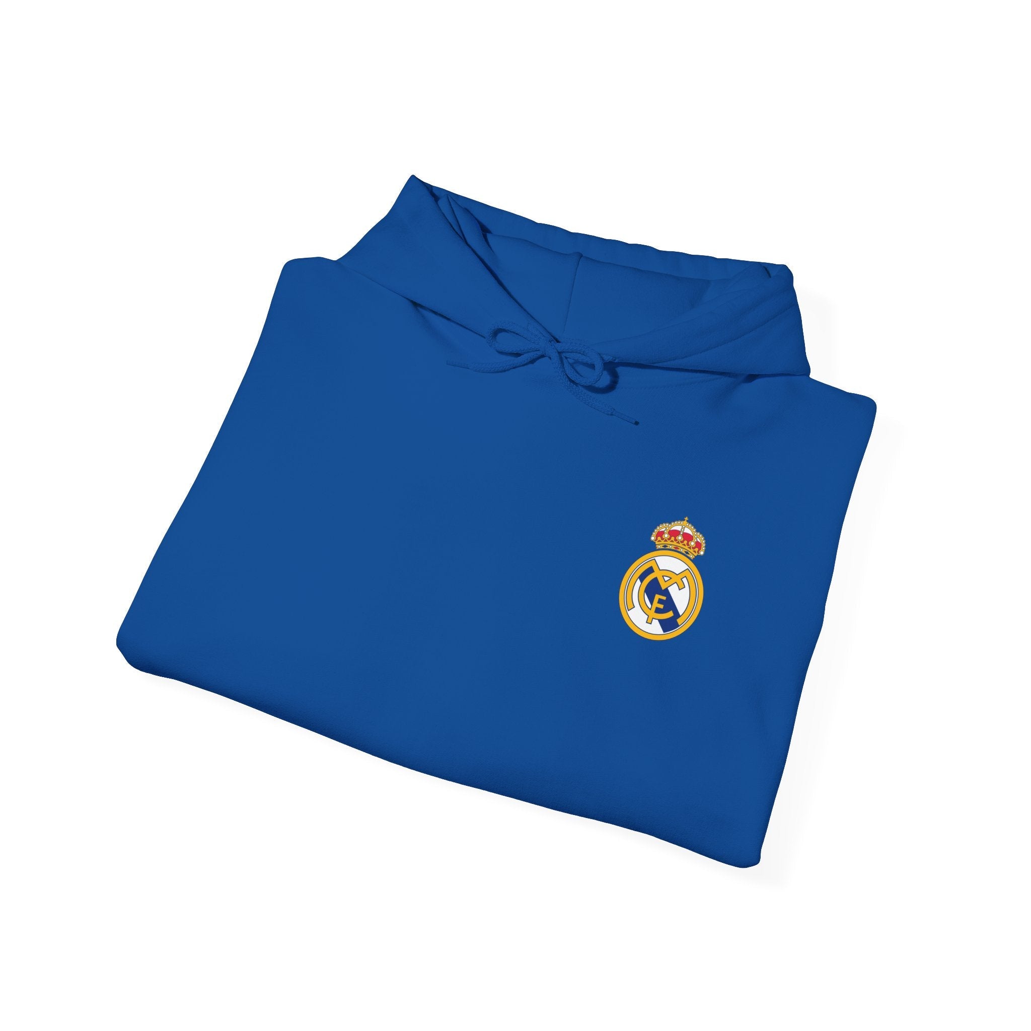 Real Madrid Crest Hoodie Minimal White Soccer Pullover - Etna Gift