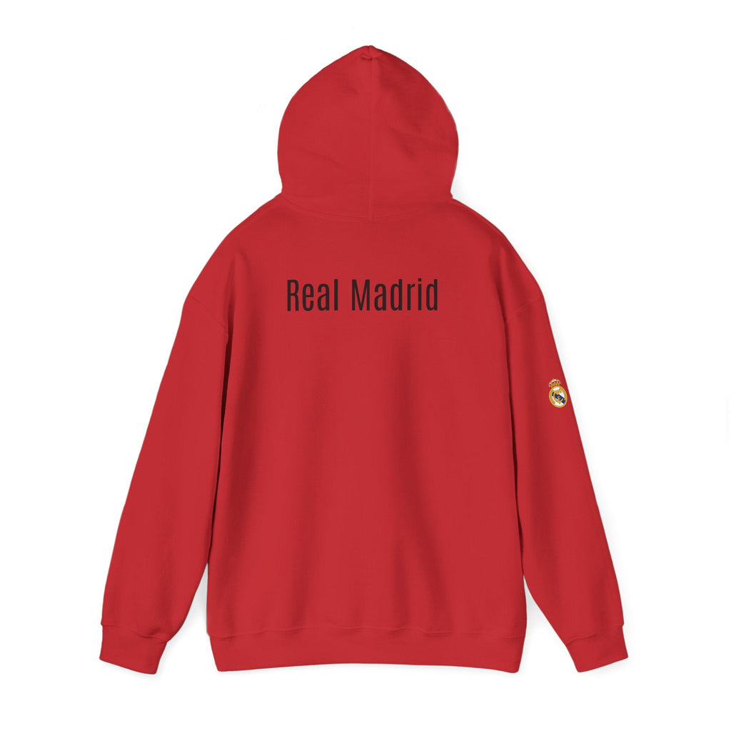 Real Madrid Crest Hoodie Minimal White Soccer Pullover - Etna Gift