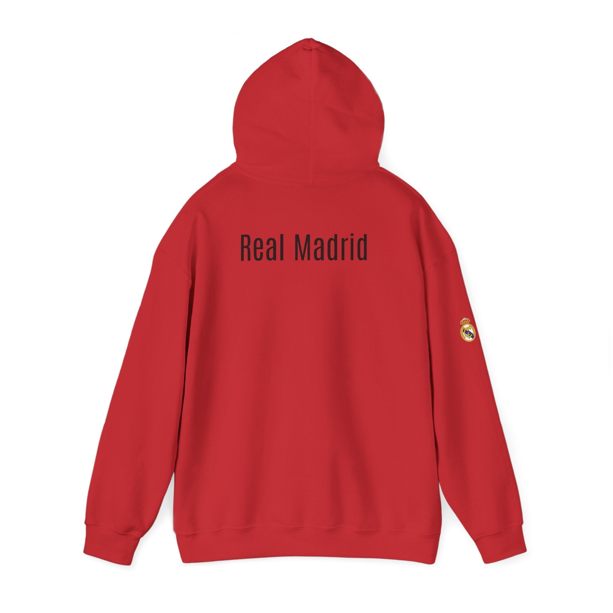 Real Madrid Crest Hoodie Minimal White Soccer Pullover - Etna Gift