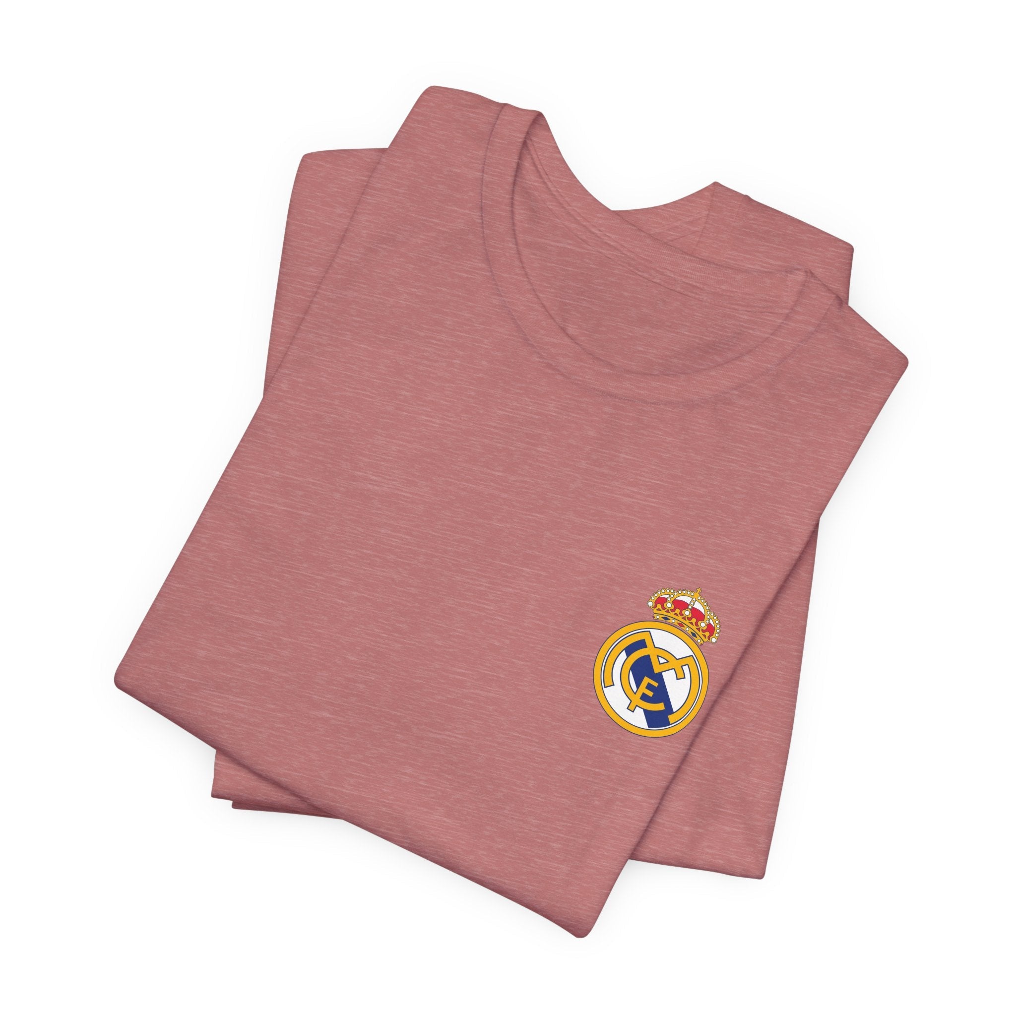 Real Madrid Crest Tee White Short Sleeve Soccer Shirt - Etna Gift