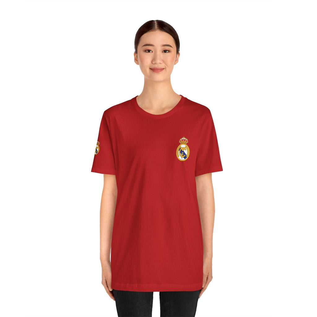 Real Madrid Crest Tee White Short Sleeve Soccer Shirt - Etna Gift