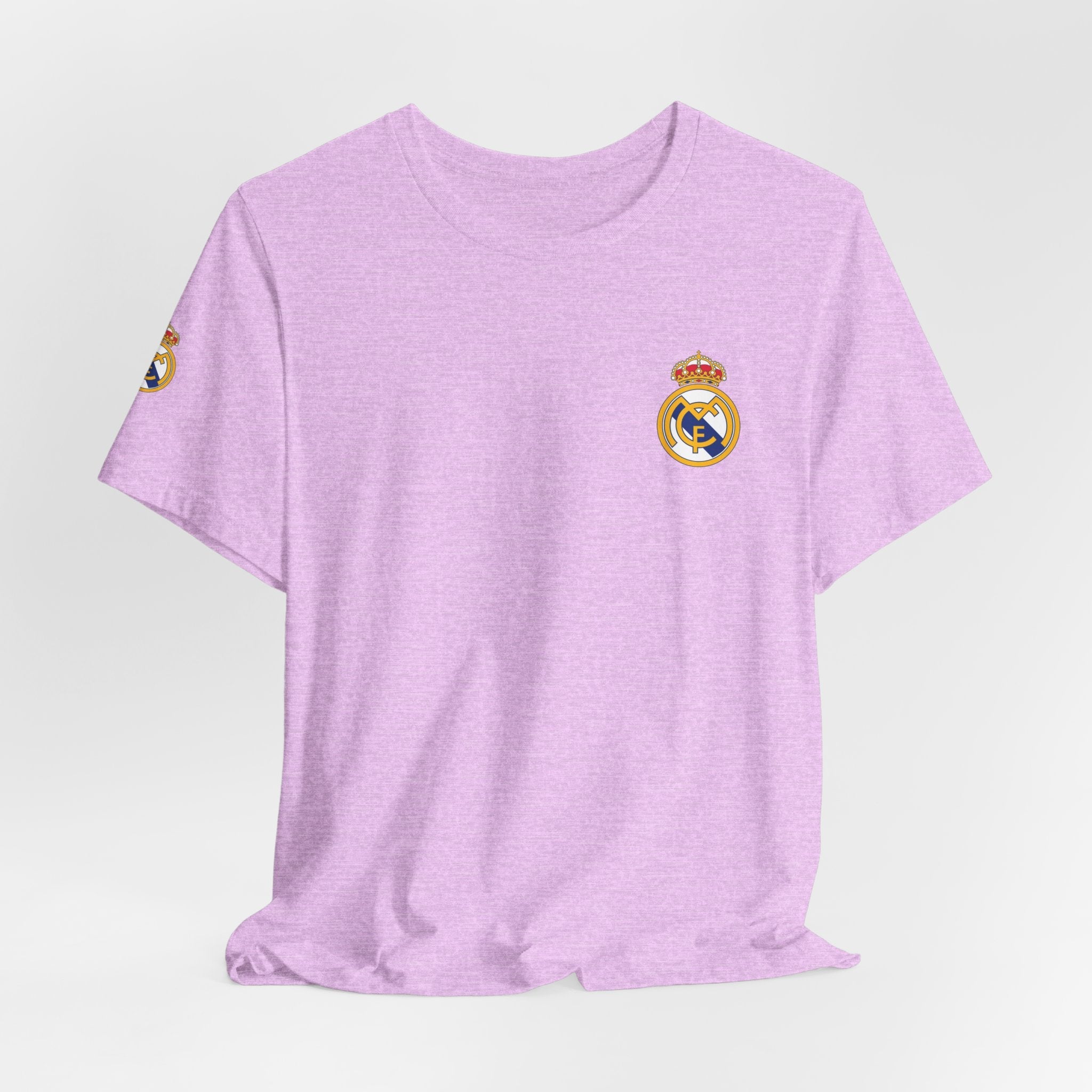 Real Madrid Crest Tee White Short Sleeve Soccer Shirt - Etna Gift