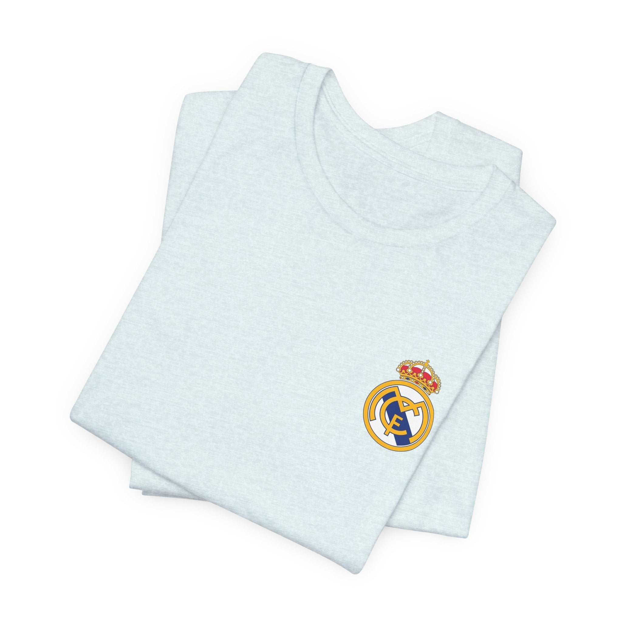 Real Madrid Crest Tee White Short Sleeve Soccer Shirt - Etna Gift