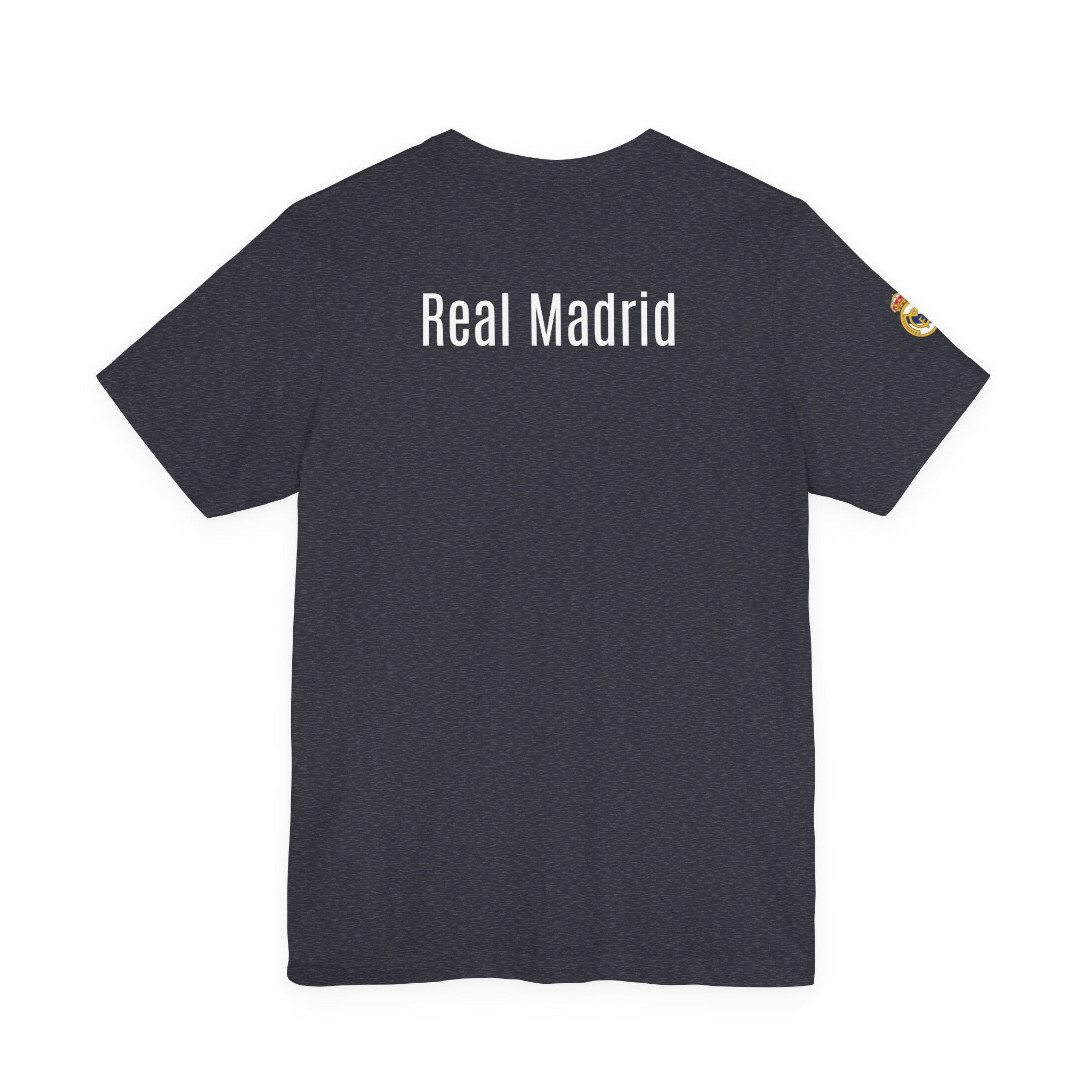 Real Madrid Crest Tee White Short Sleeve Soccer Shirt - Etna Gift