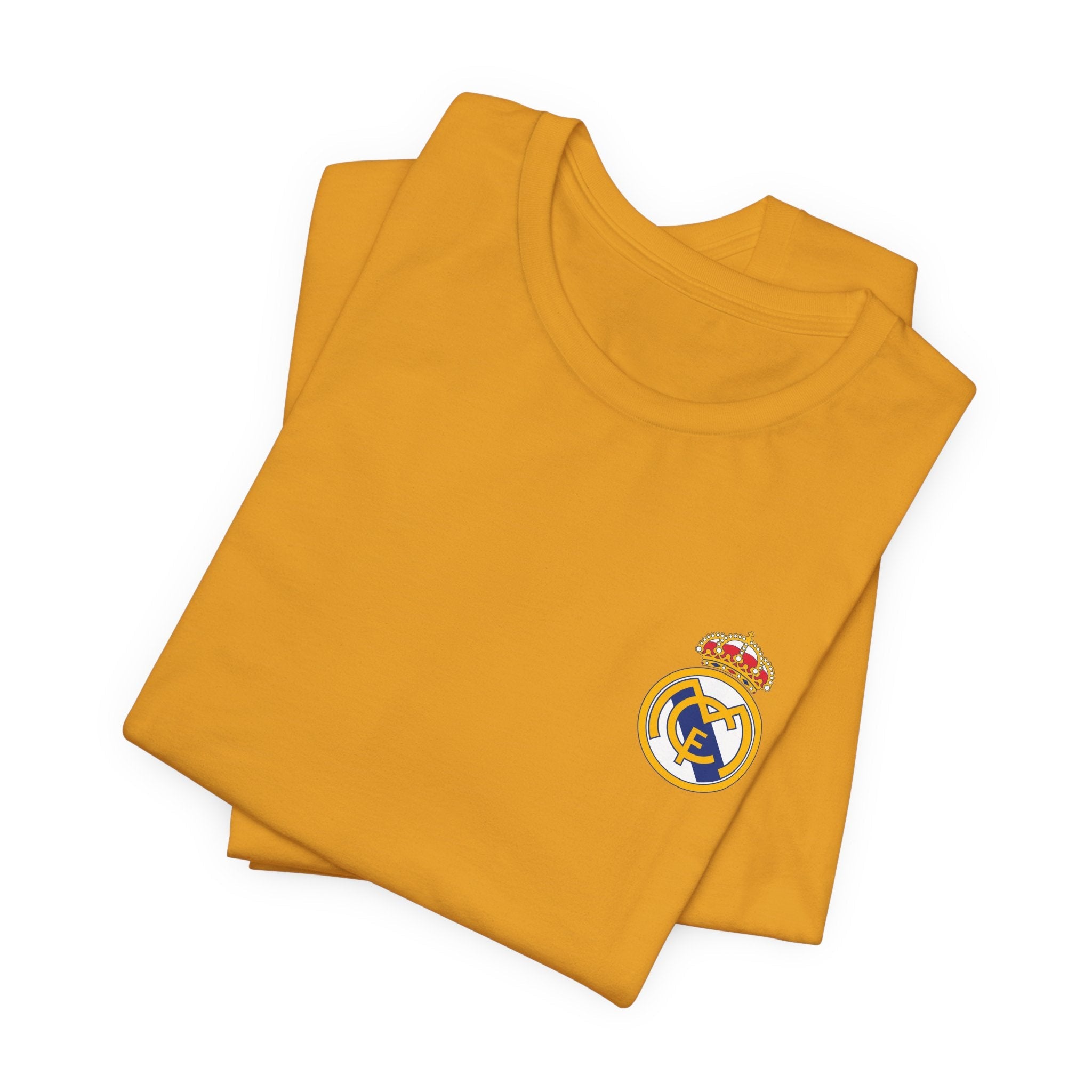 Real Madrid Crest Tee White Short Sleeve Soccer Shirt - Etna Gift