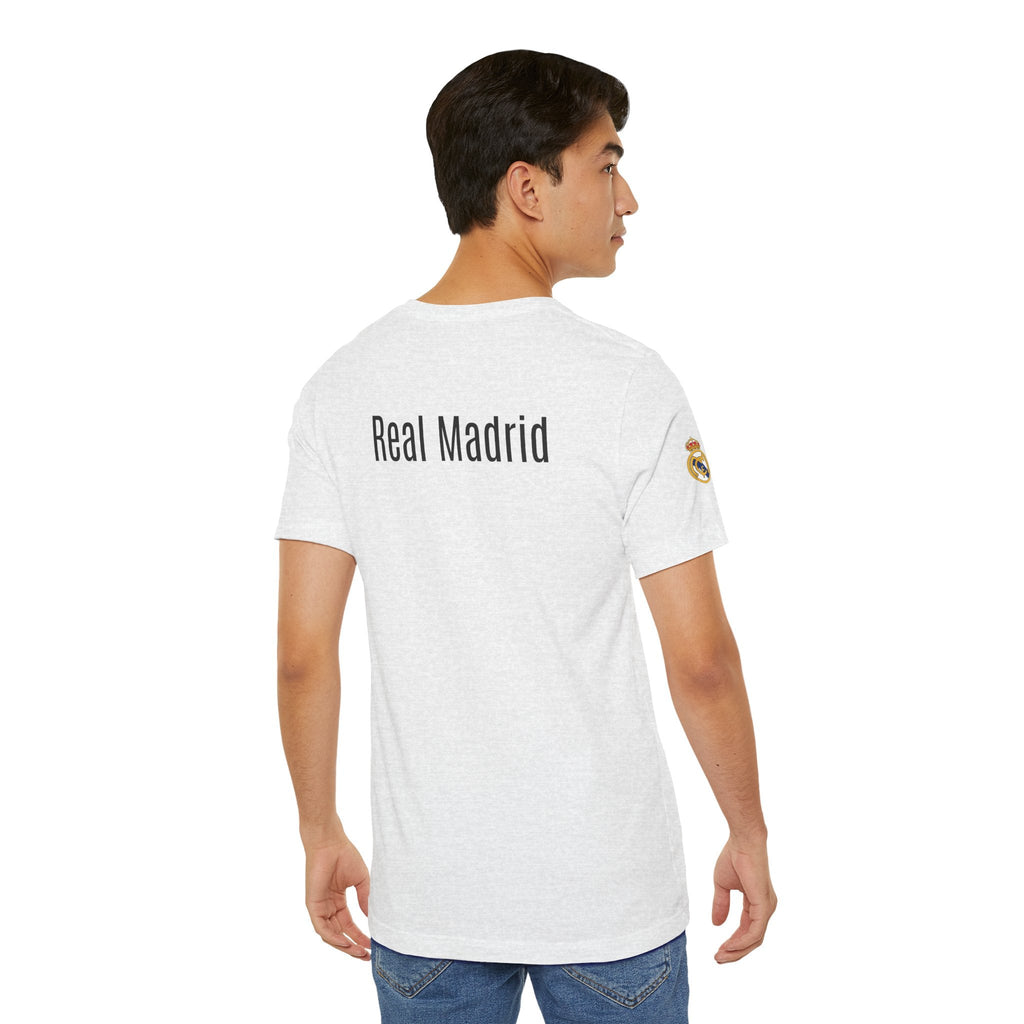 Real Madrid Crest Tee White Short Sleeve Soccer Shirt - Etna Gift