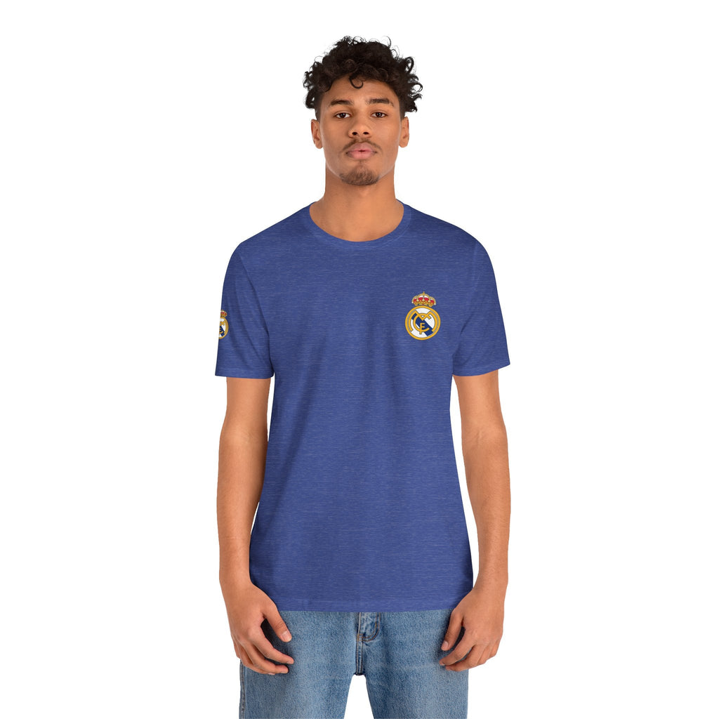 Real Madrid Crest Tee White Short Sleeve Soccer Shirt - Etna Gift