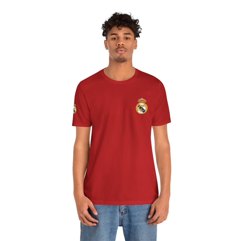 Real Madrid Crest Tee White Short Sleeve Soccer Shirt - Etna Gift