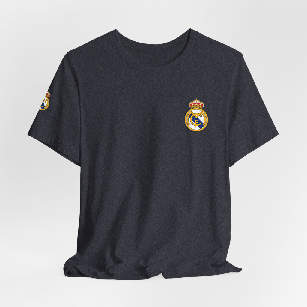 Real Madrid Crest Tee White Short Sleeve Soccer Shirt - Etna Gift
