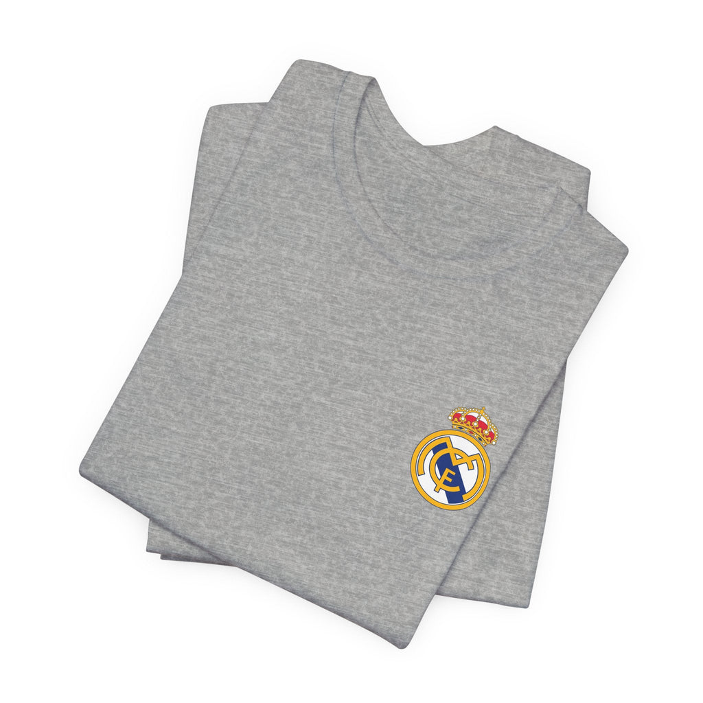 Real Madrid Crest Tee White Short Sleeve Soccer Shirt - Etna Gift