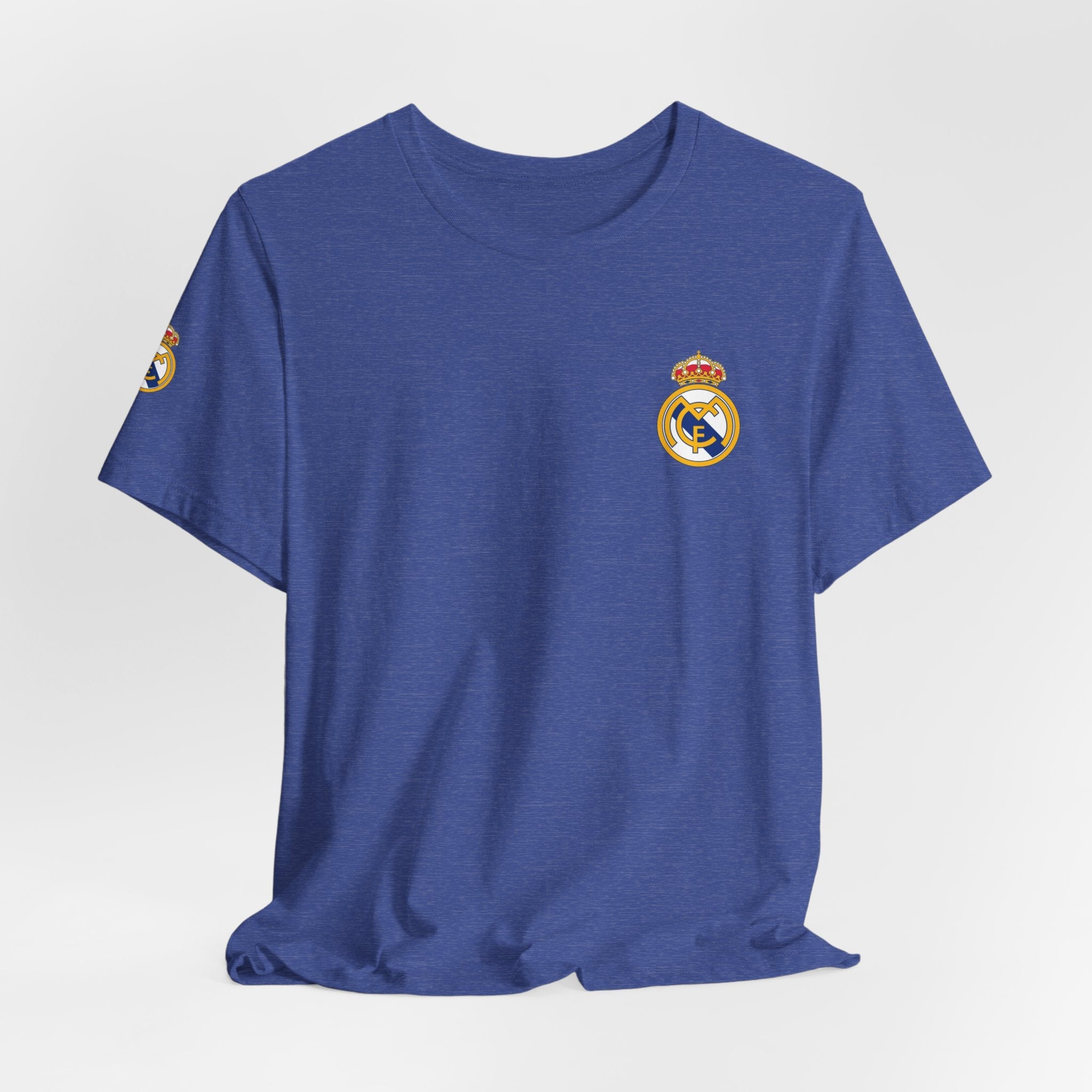Real Madrid Crest Tee White Short Sleeve Soccer Shirt - Etna Gift
