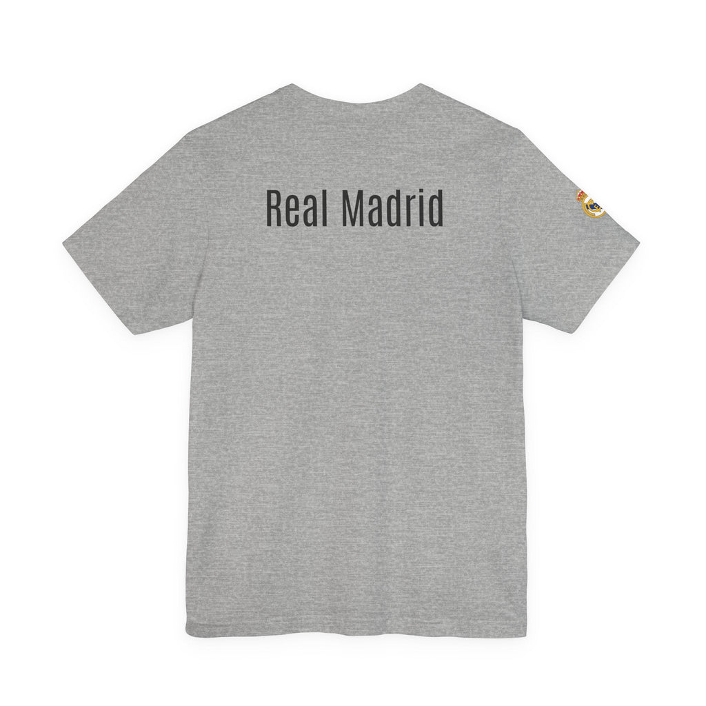Real Madrid Crest Tee White Short Sleeve Soccer Shirt - Etna Gift