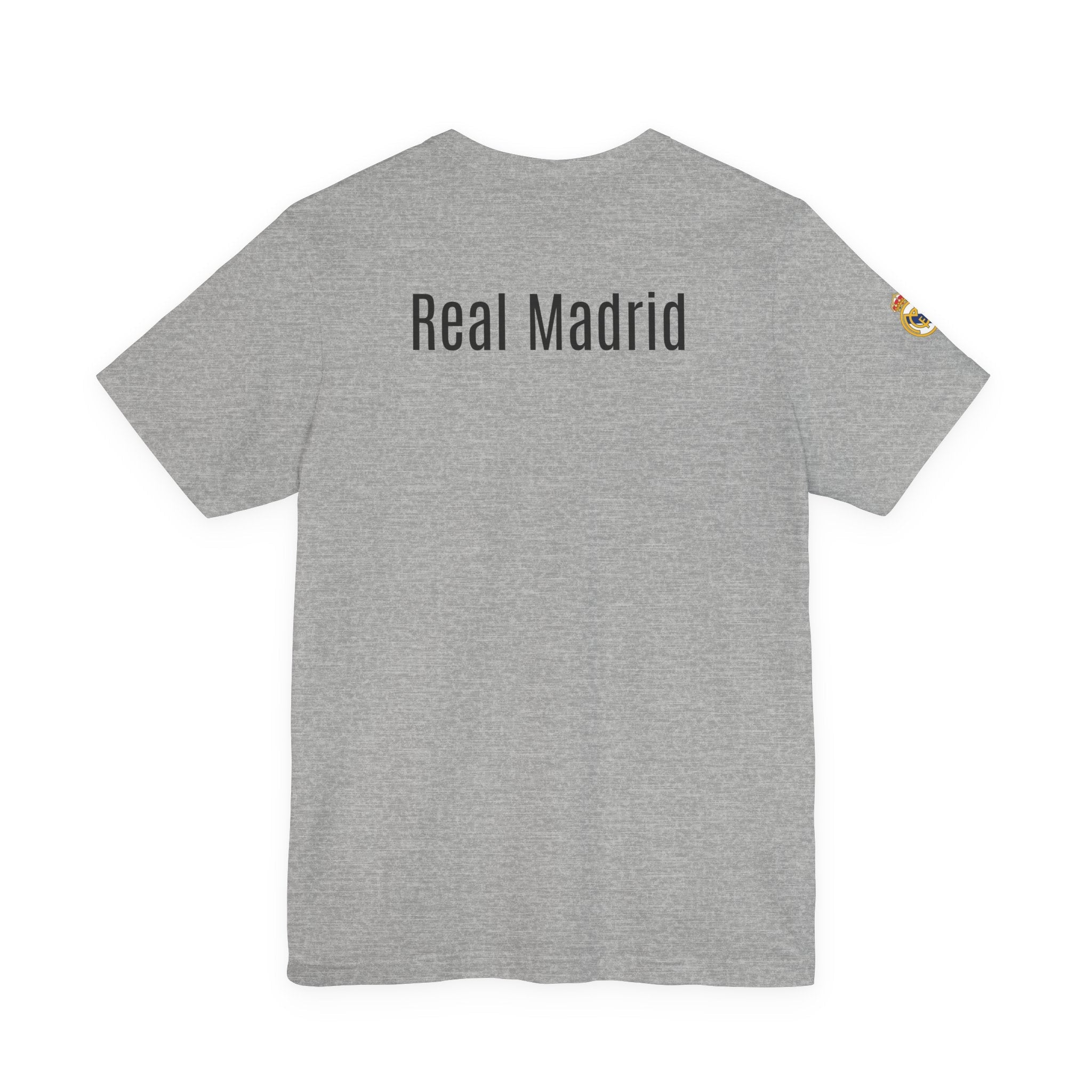 Real Madrid Crest Tee White Short Sleeve Soccer Shirt - Etna Gift