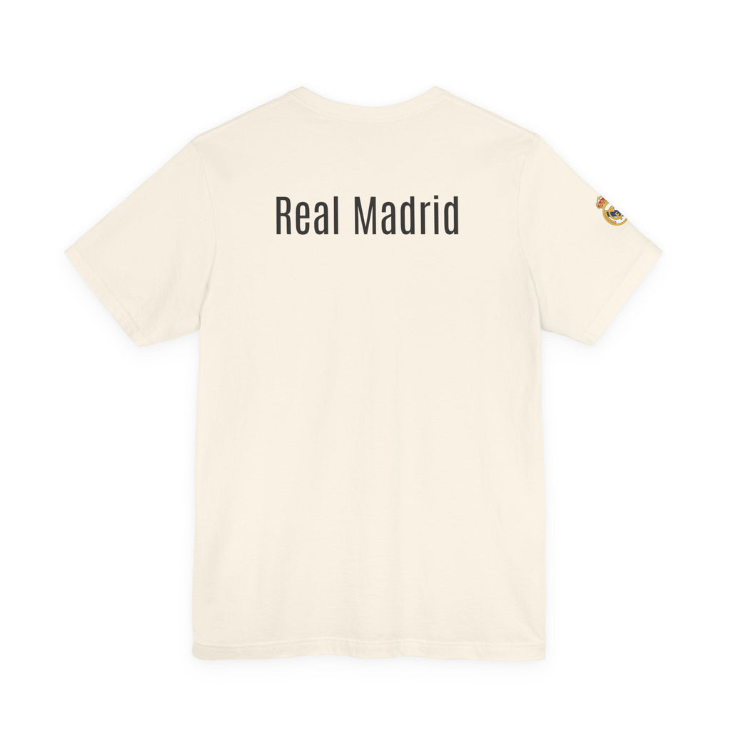 Real Madrid Crest Tee White Short Sleeve Soccer Shirt - Etna Gift