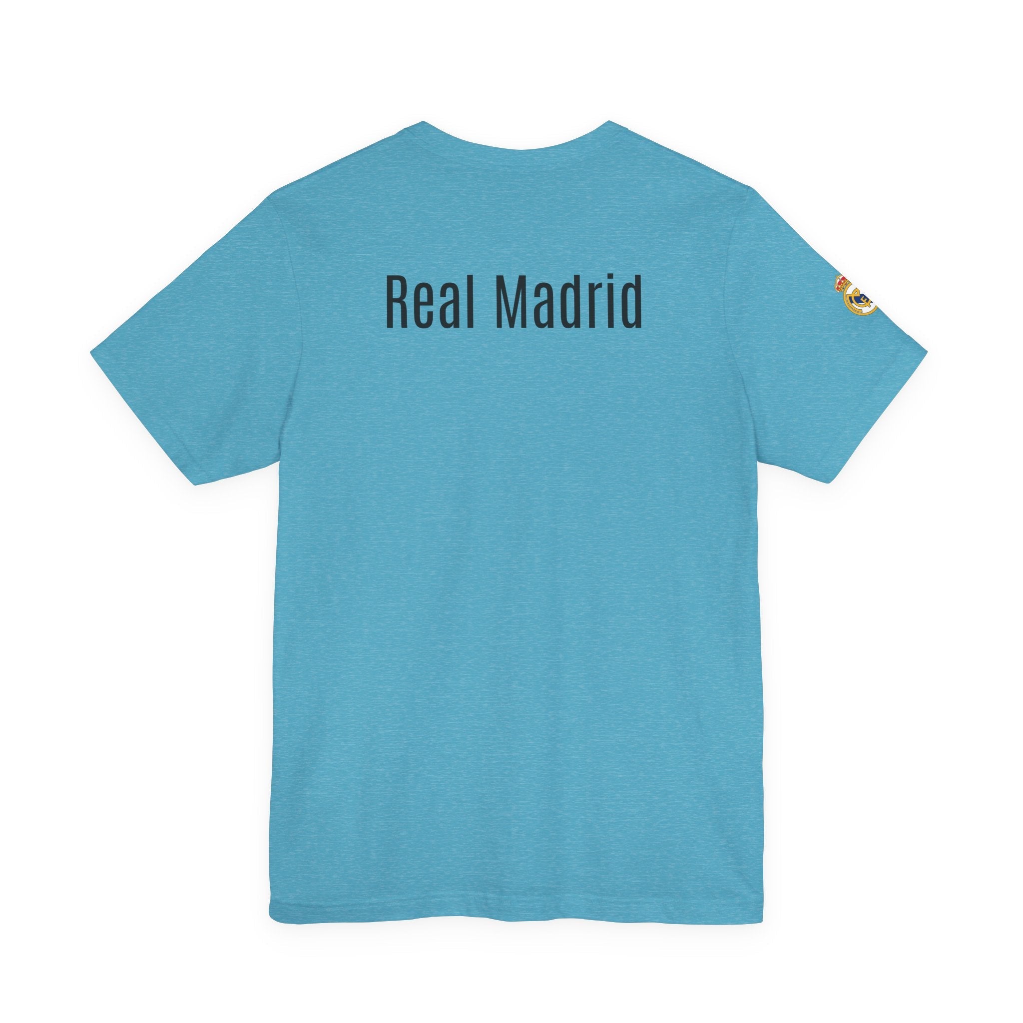 Real Madrid Crest Tee White Short Sleeve Soccer Shirt - Etna Gift