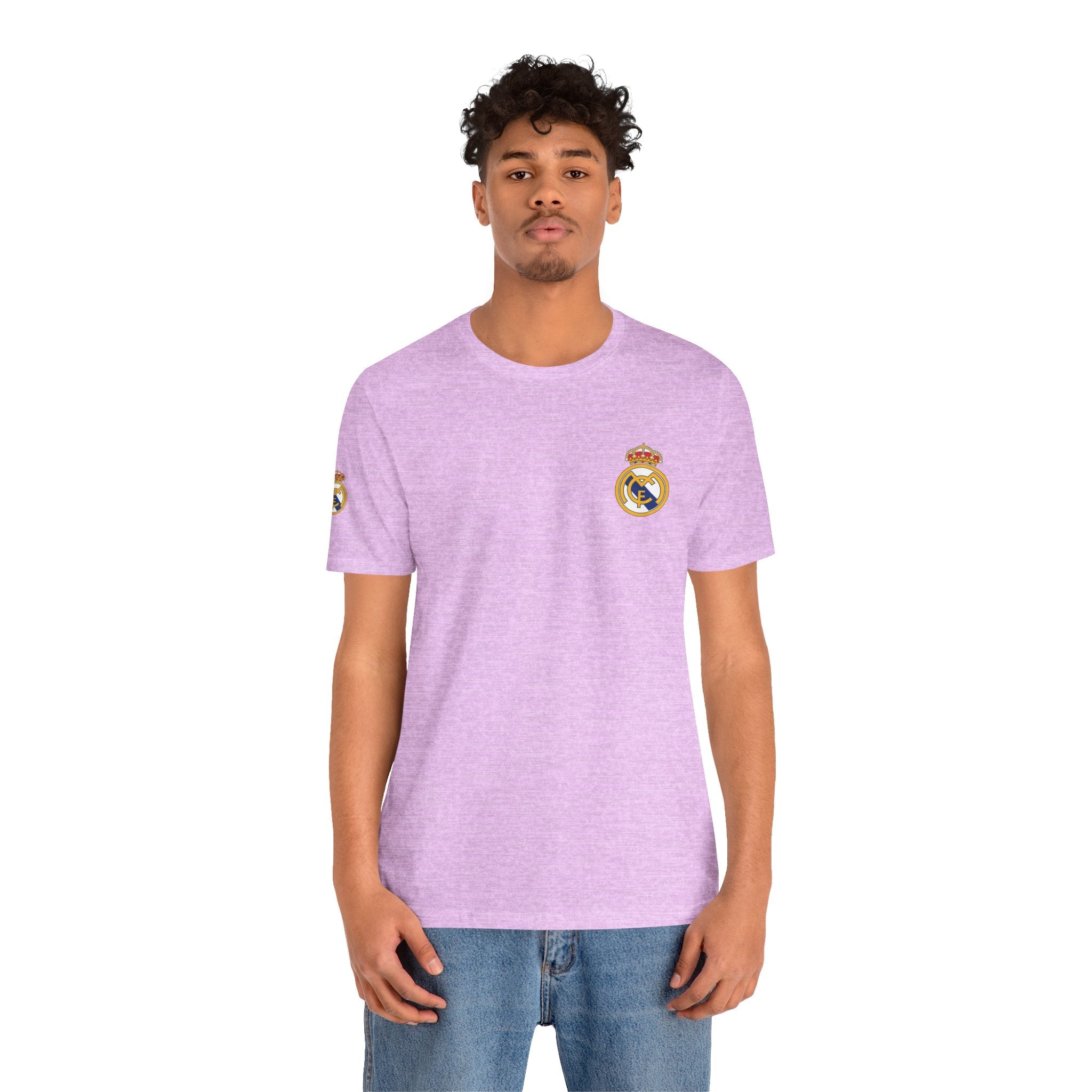 Real Madrid Crest Tee White Short Sleeve Soccer Shirt - Etna Gift