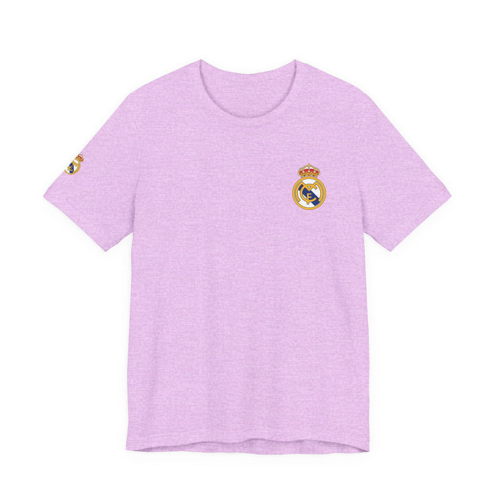 Real Madrid Crest Tee White Short Sleeve Soccer Shirt - Etna Gift