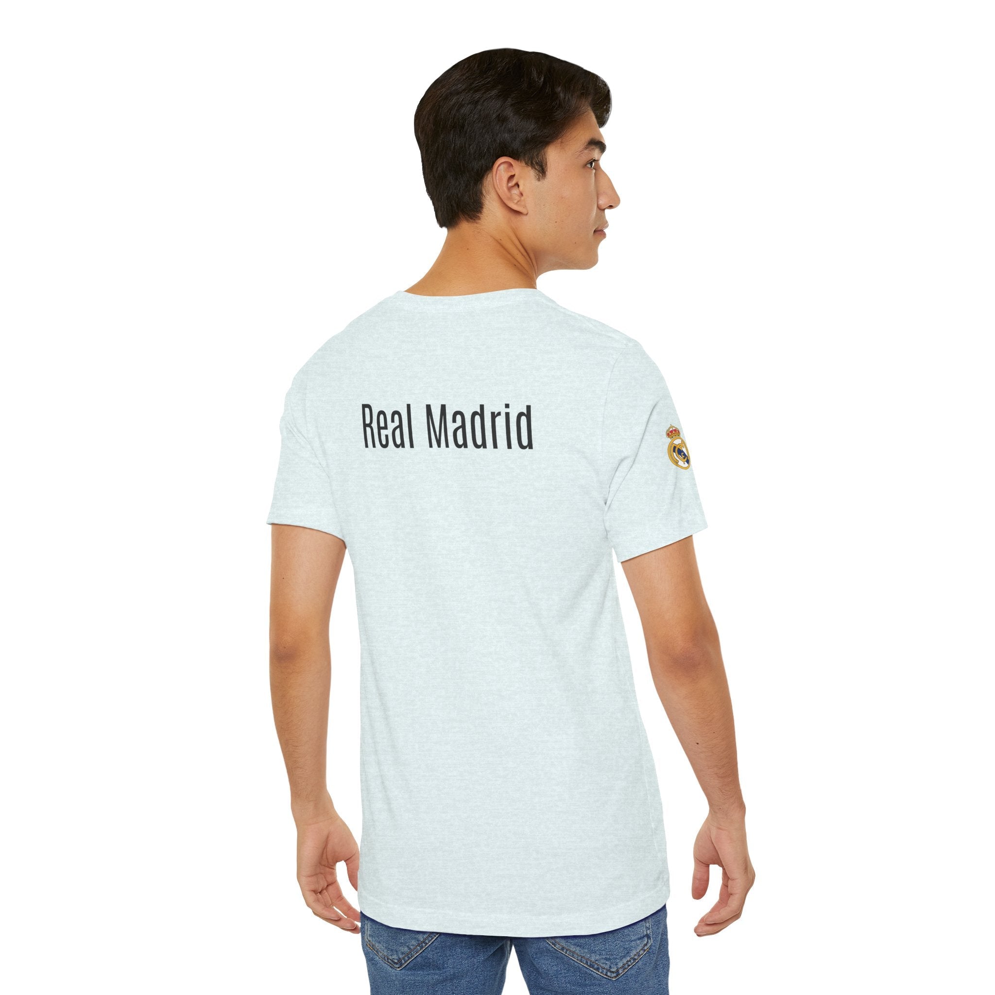 Real Madrid Crest Tee White Short Sleeve Soccer Shirt - Etna Gift