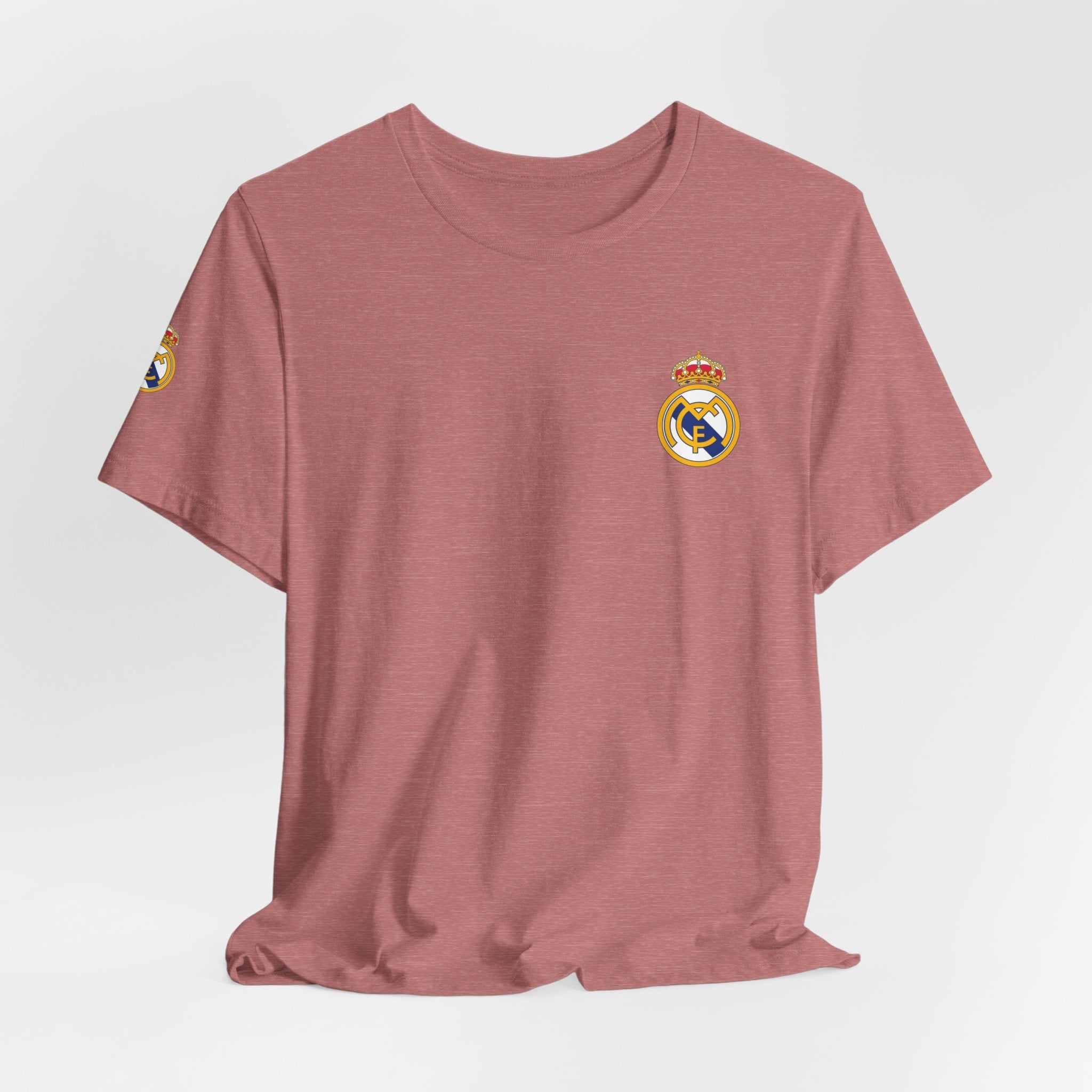 Real Madrid Crest Tee White Short Sleeve Soccer Shirt - Etna Gift