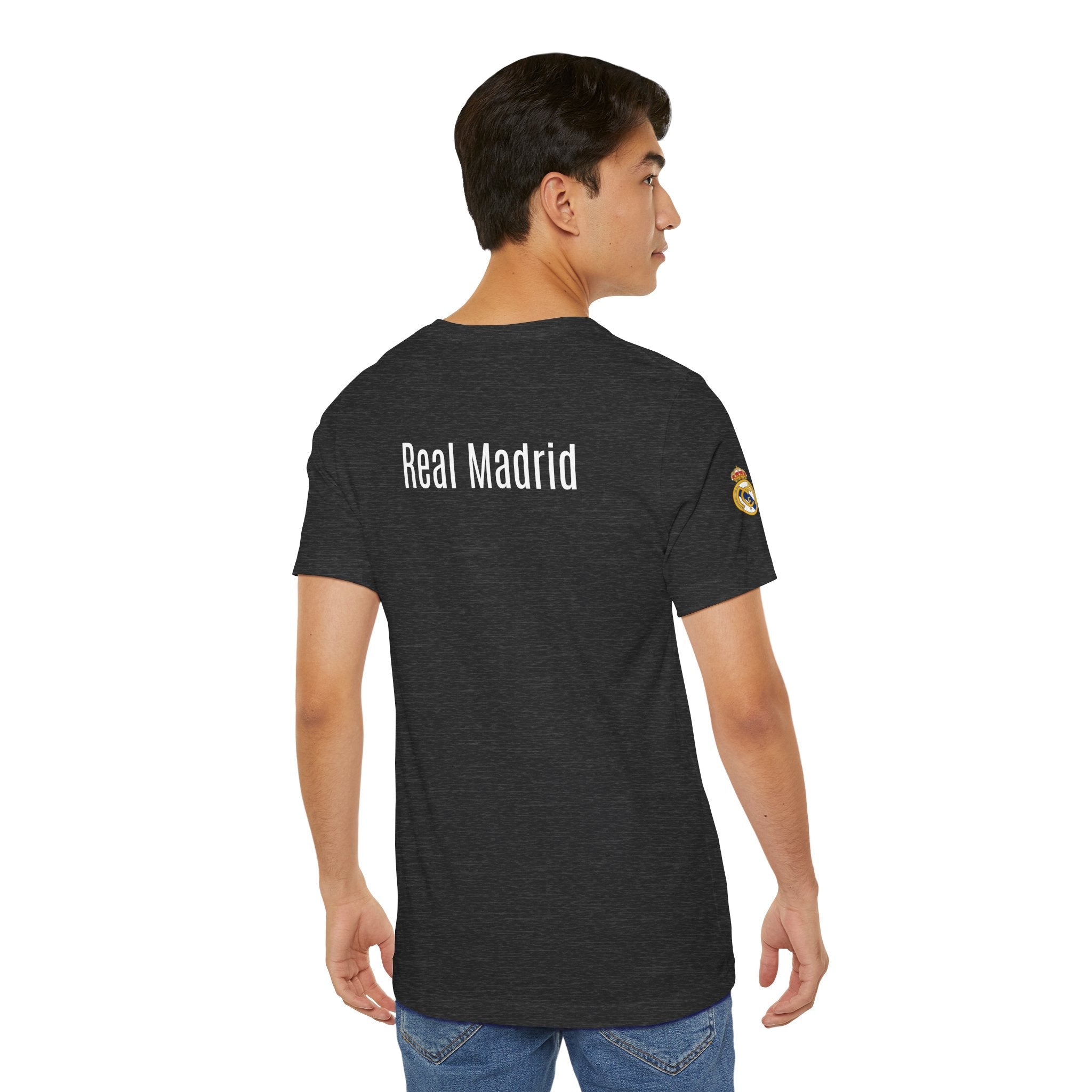 Real Madrid Crest Tee White Short Sleeve Soccer Shirt - Etna Gift