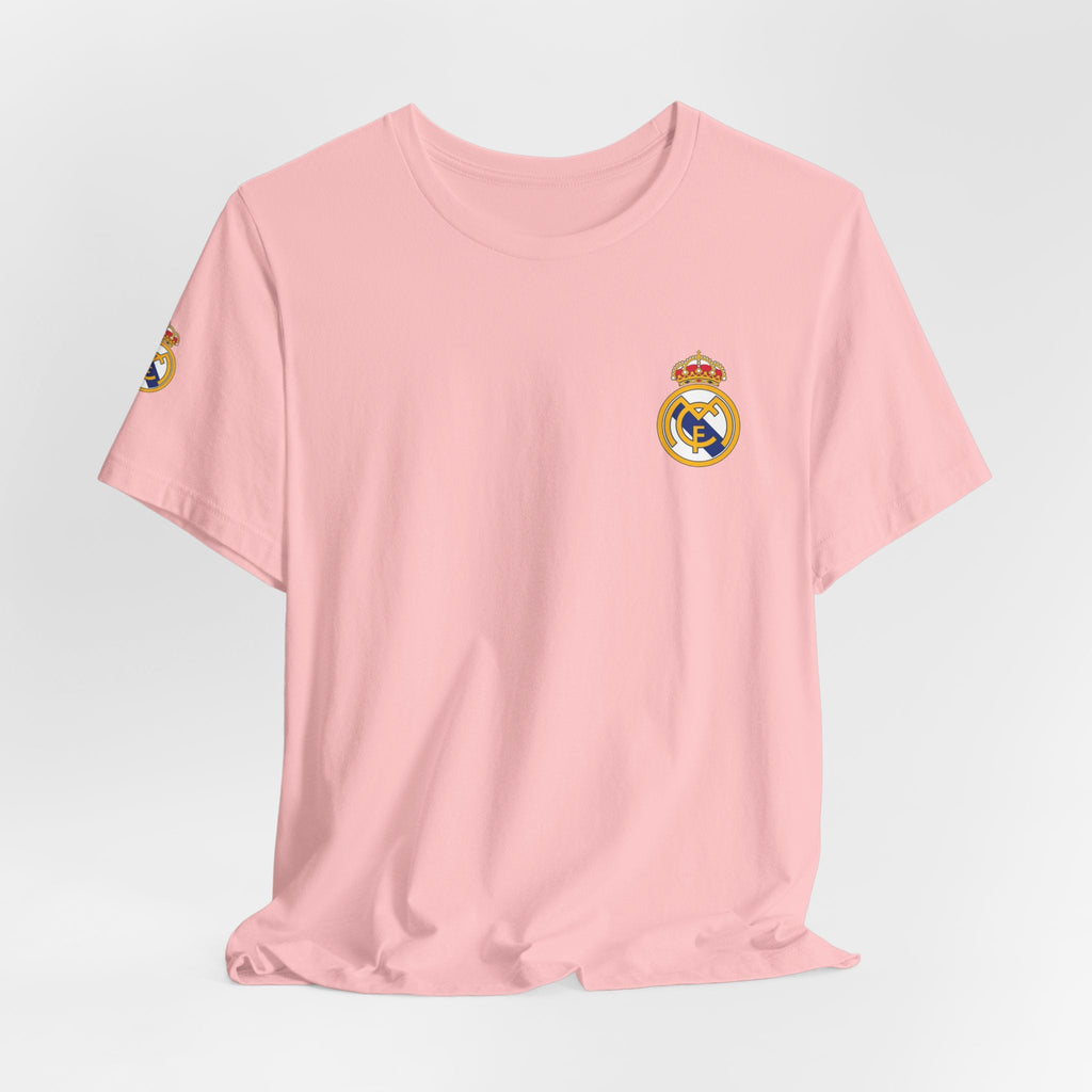 Real Madrid Crest Tee White Short Sleeve Soccer Shirt - Etna Gift