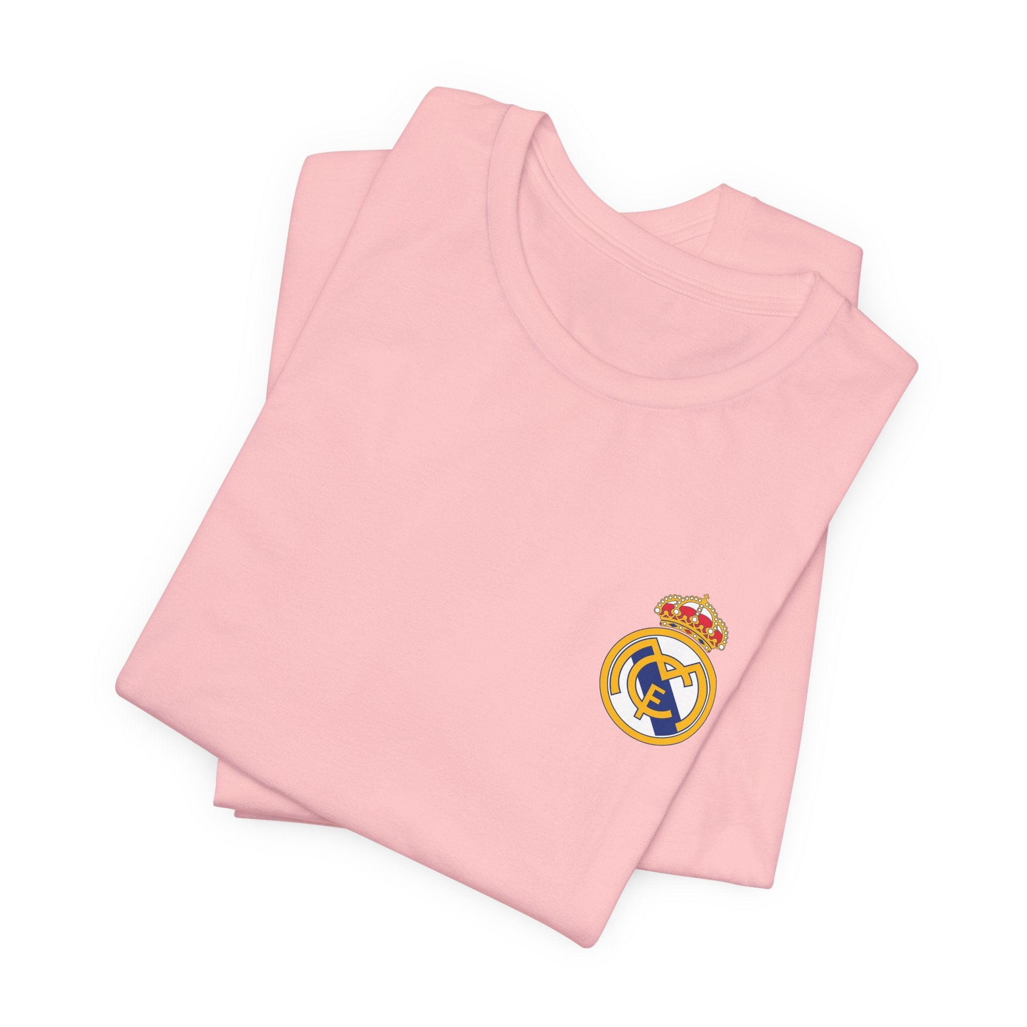 Real Madrid Crest Tee White Short Sleeve Soccer Shirt - Etna Gift