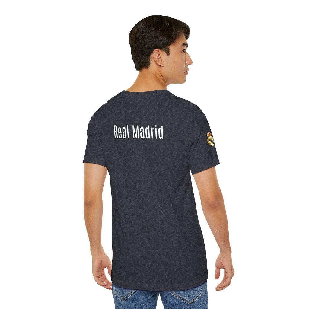 Real Madrid Crest Tee White Short Sleeve Soccer Shirt - Etna Gift
