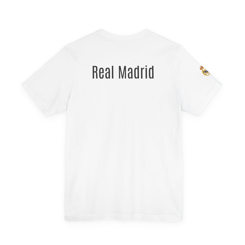Real Madrid Crest Tee White Short Sleeve Soccer Shirt - Etna Gift