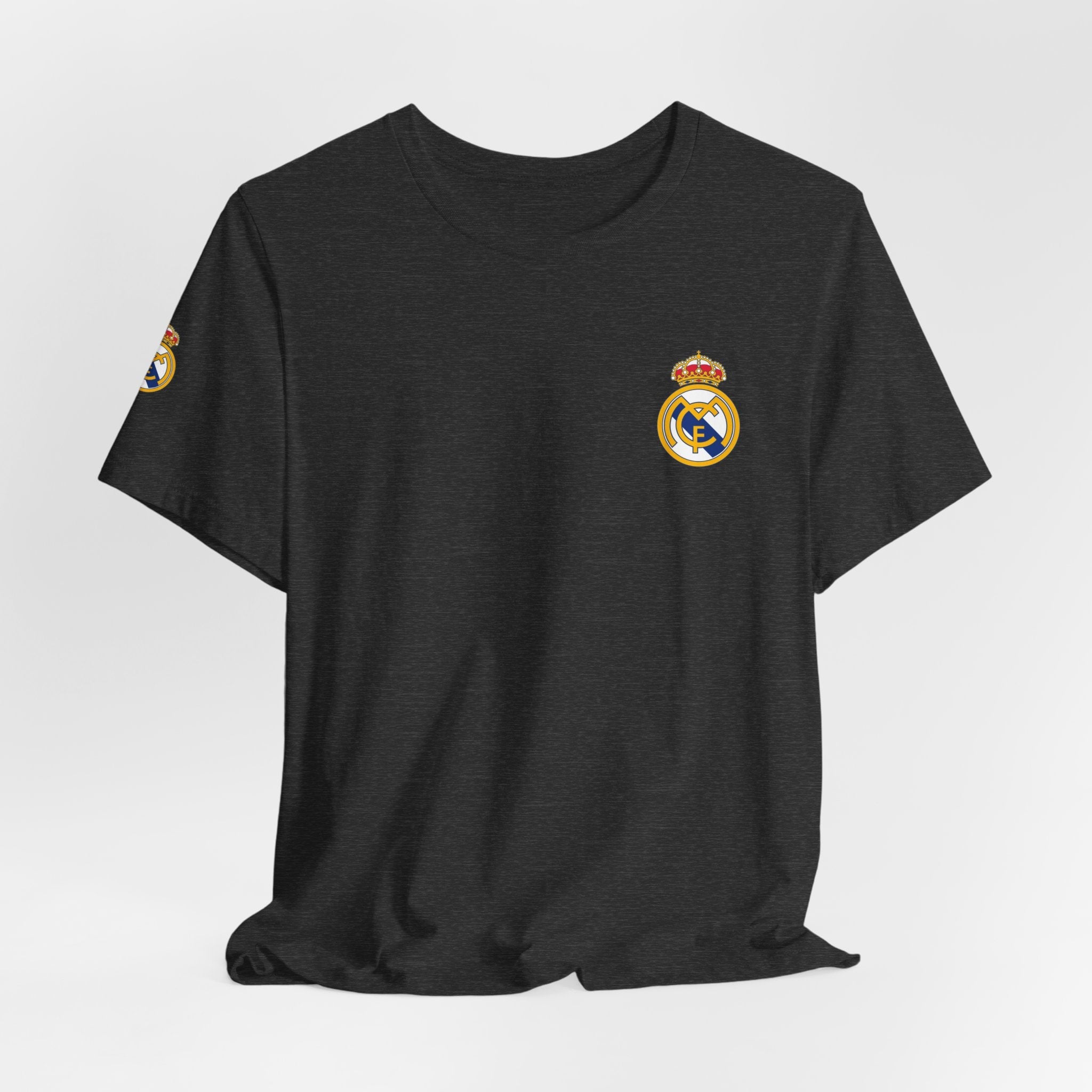 Real Madrid Crest Tee White Short Sleeve Soccer Shirt - Etna Gift