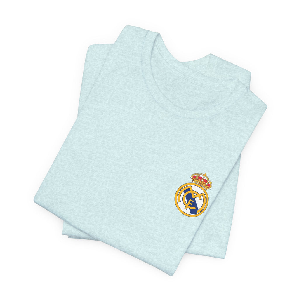 Real Madrid Crest Tee White Short Sleeve Soccer Shirt - Etna Gift