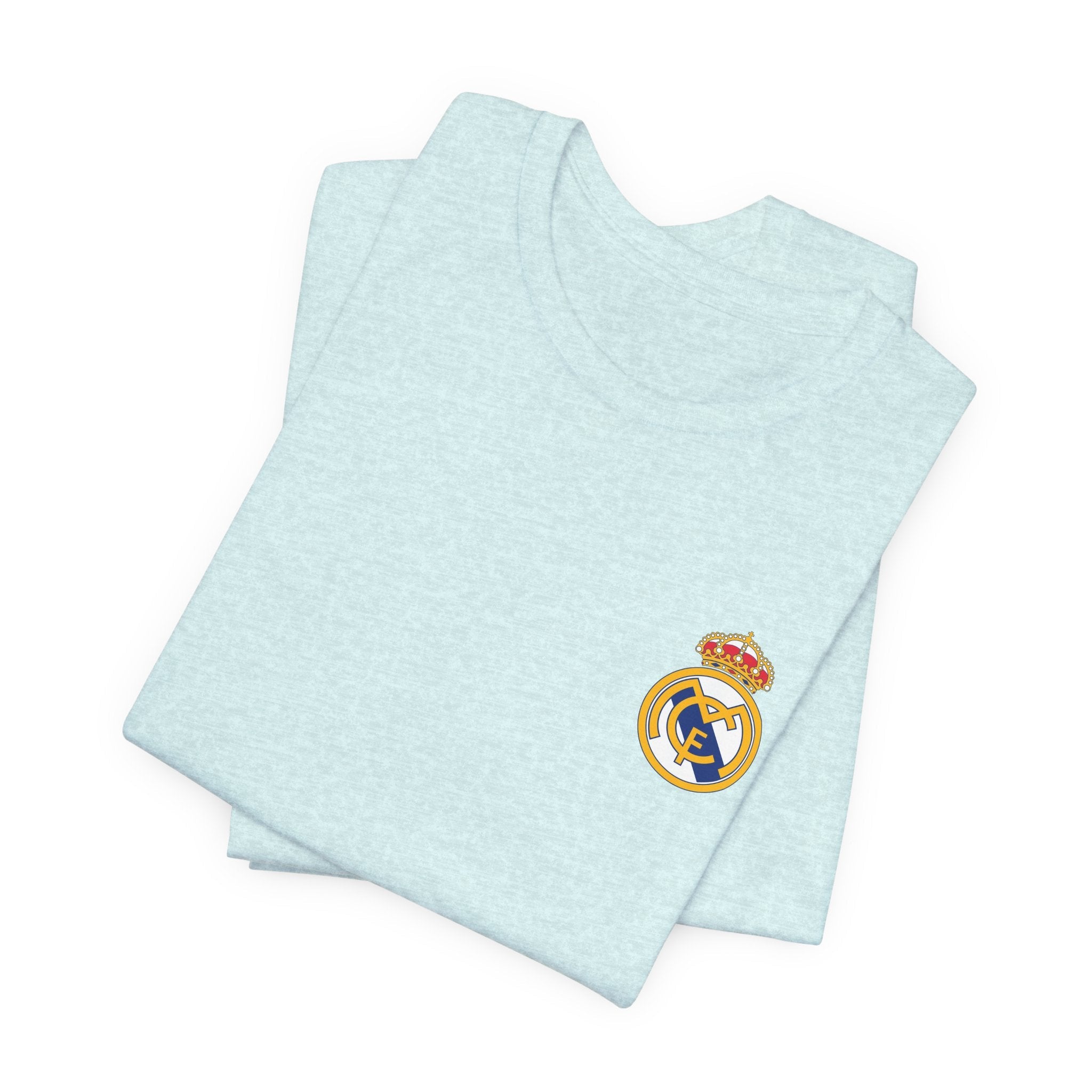 Real Madrid Crest Tee White Short Sleeve Soccer Shirt - Etna Gift