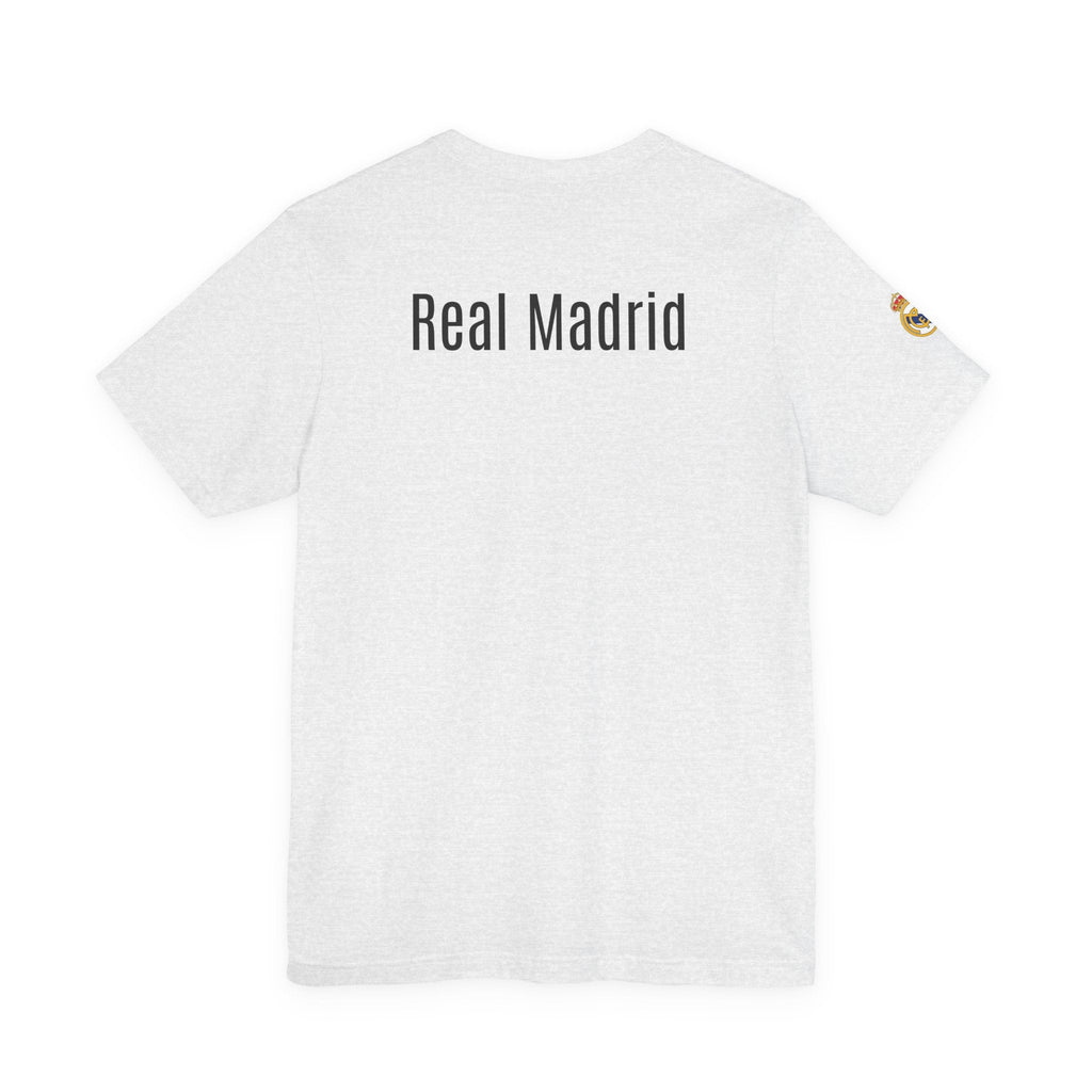 Real Madrid Crest Tee White Short Sleeve Soccer Shirt - Etna Gift