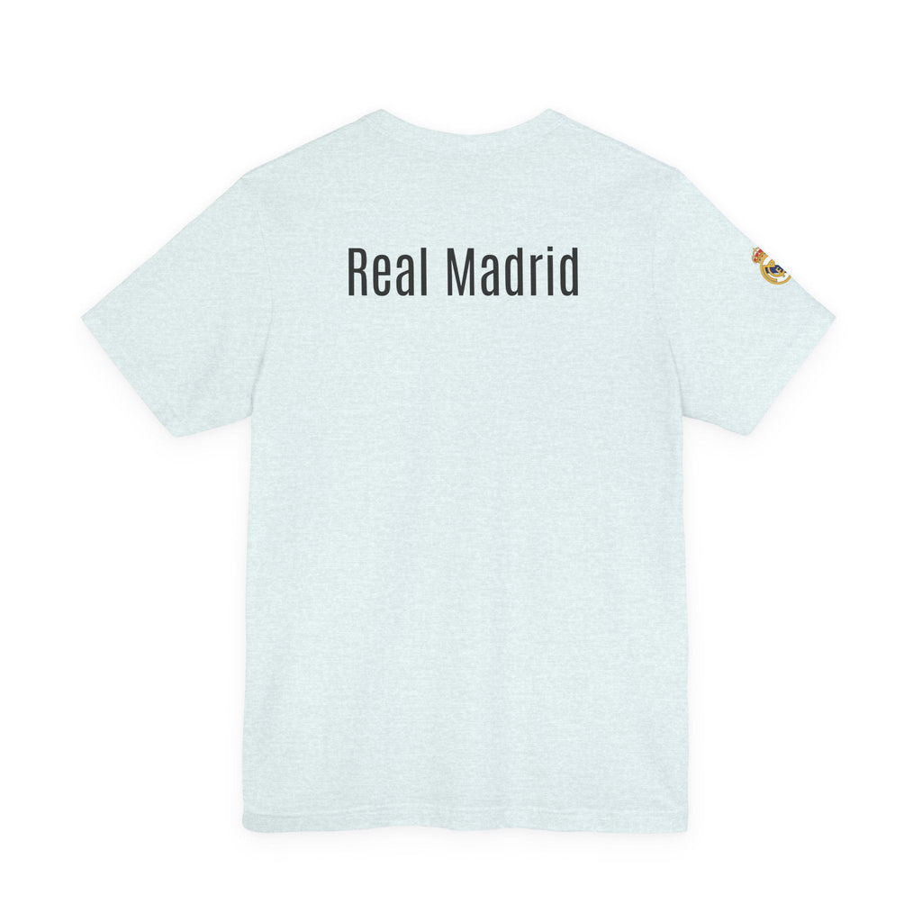 Real Madrid Crest Tee White Short Sleeve Soccer Shirt - Etna Gift