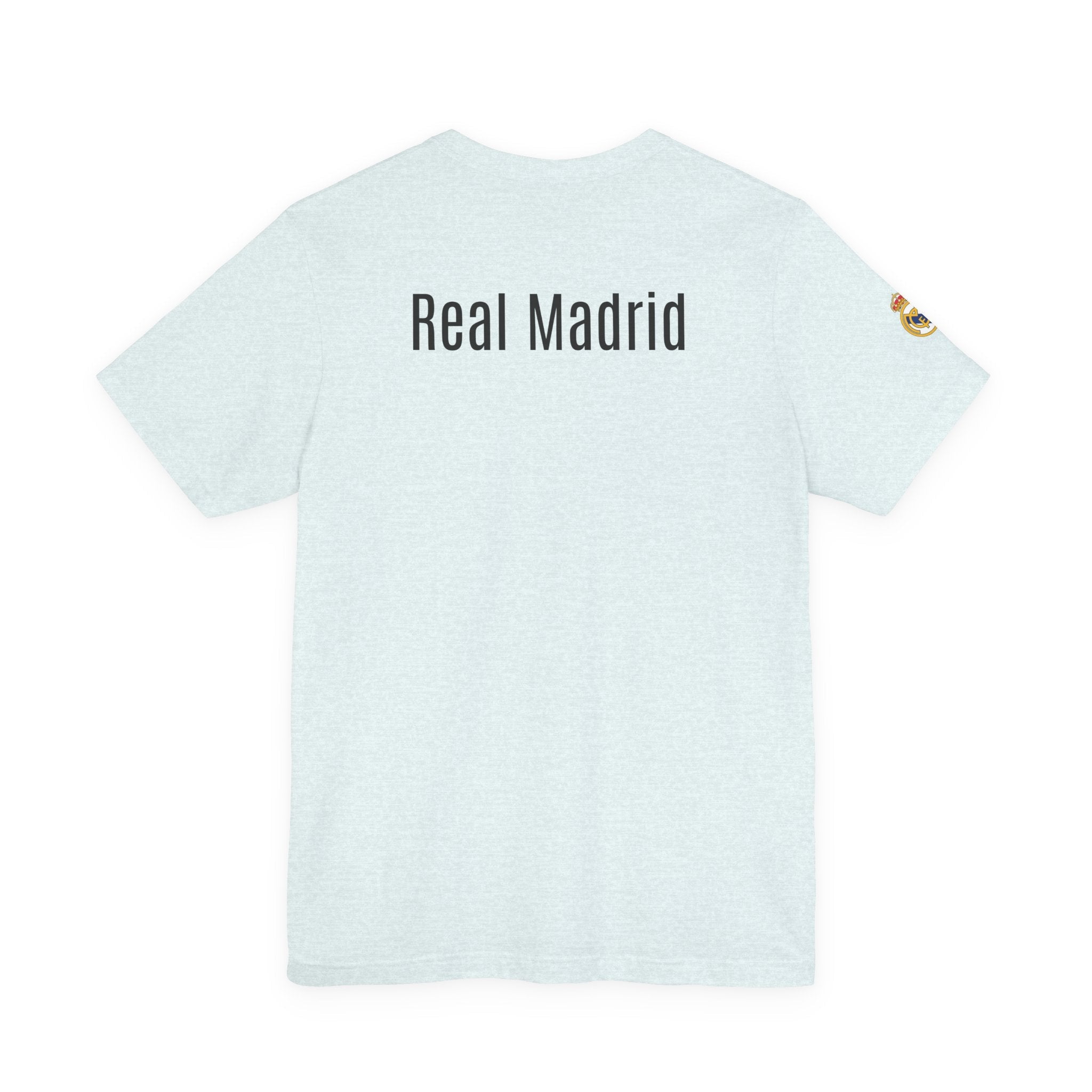 Real Madrid Crest Tee White Short Sleeve Soccer Shirt - Etna Gift