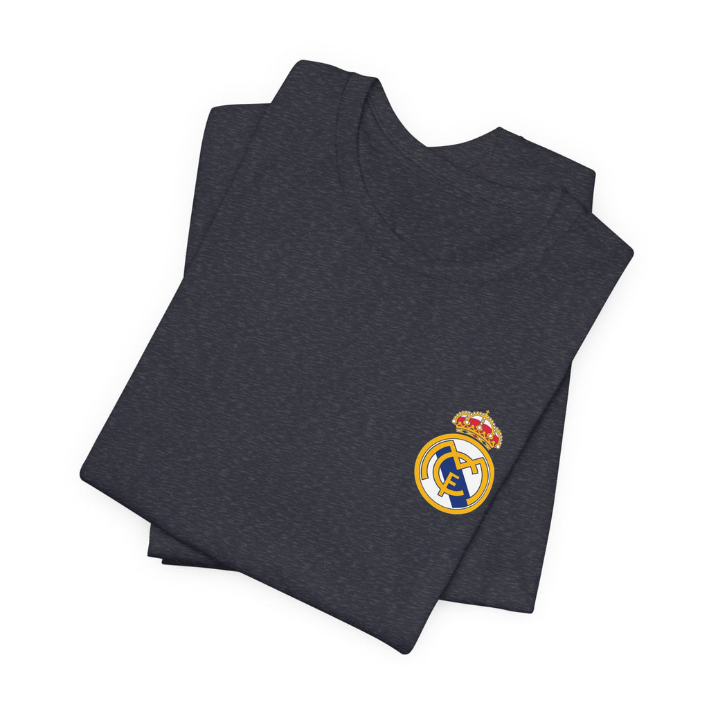 Real Madrid Crest Tee White Short Sleeve Soccer Shirt - Etna Gift