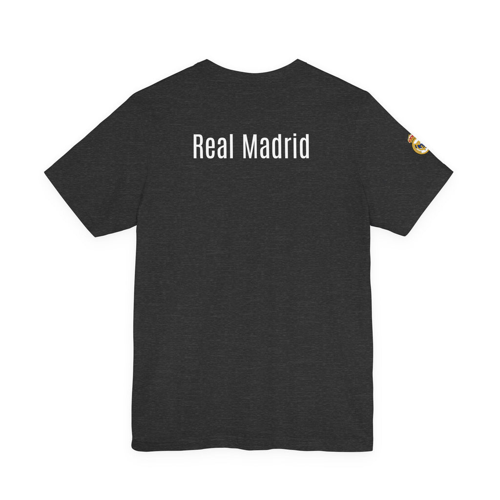 Real Madrid Crest Tee White Short Sleeve Soccer Shirt - Etna Gift